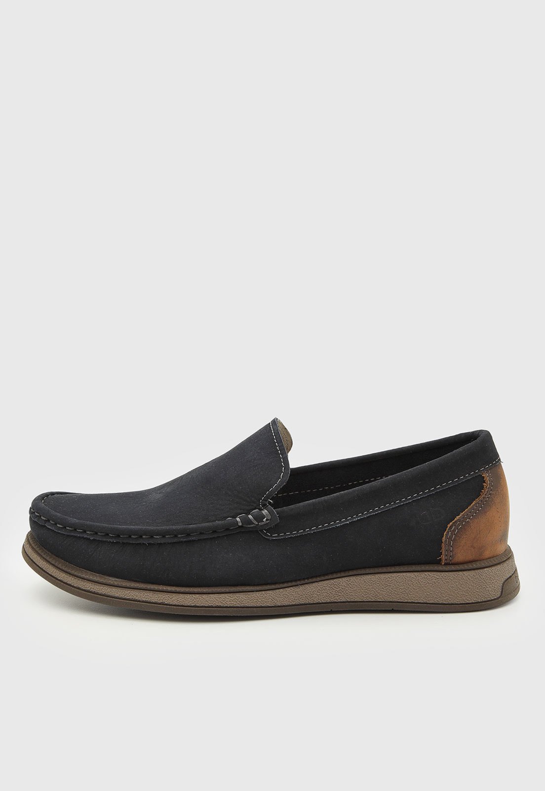 Mocassim Masculino Democrata Couro Preto