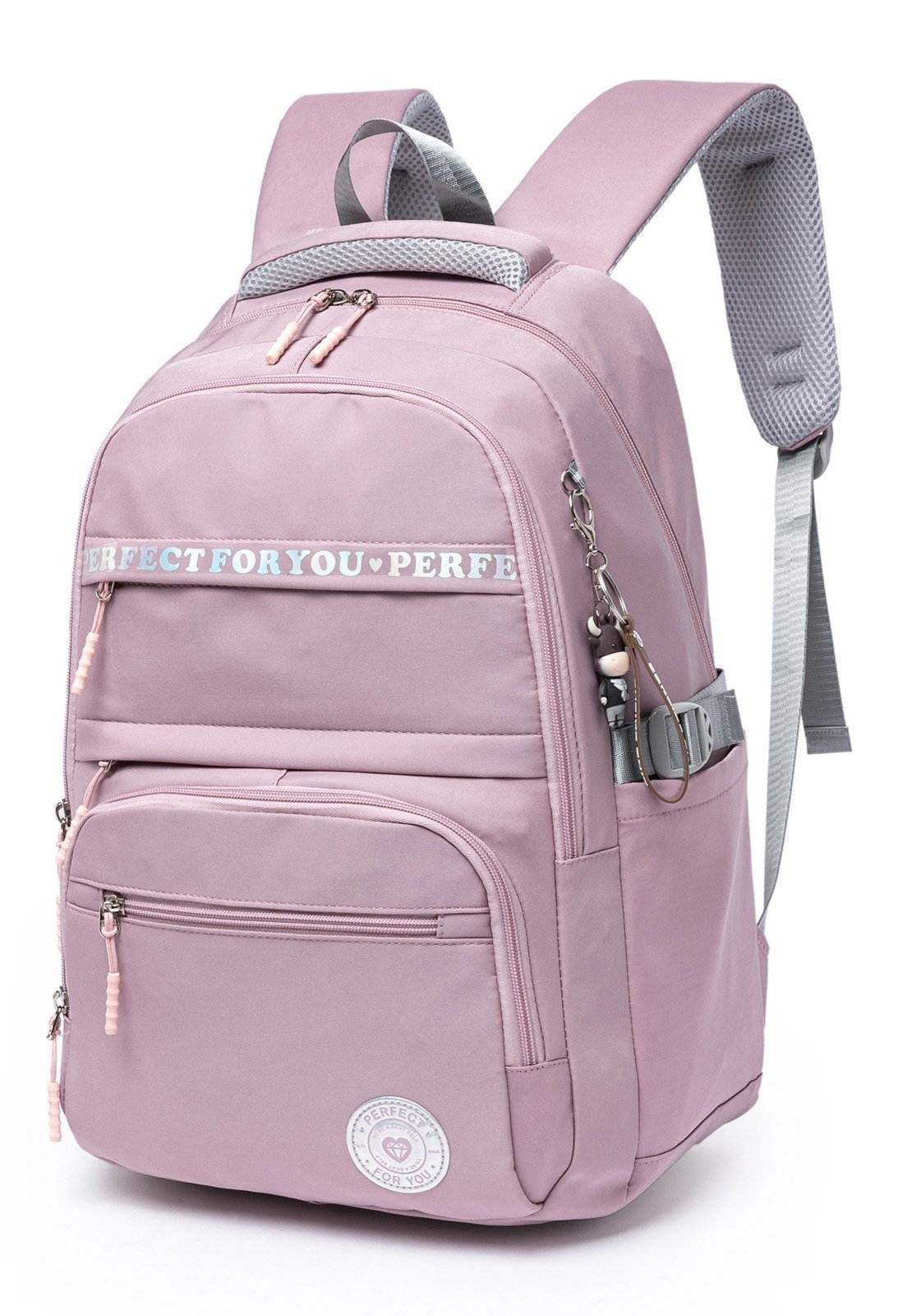 Mochila Bolsa Feminina Reforçada Espaçosa Notebook Casual Escolar ROXO