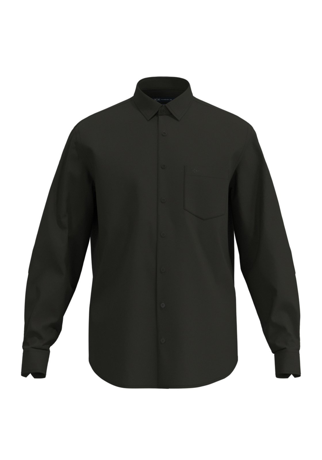 Camisa Comfort De Mangas Longas Em Algodão Mercerizado