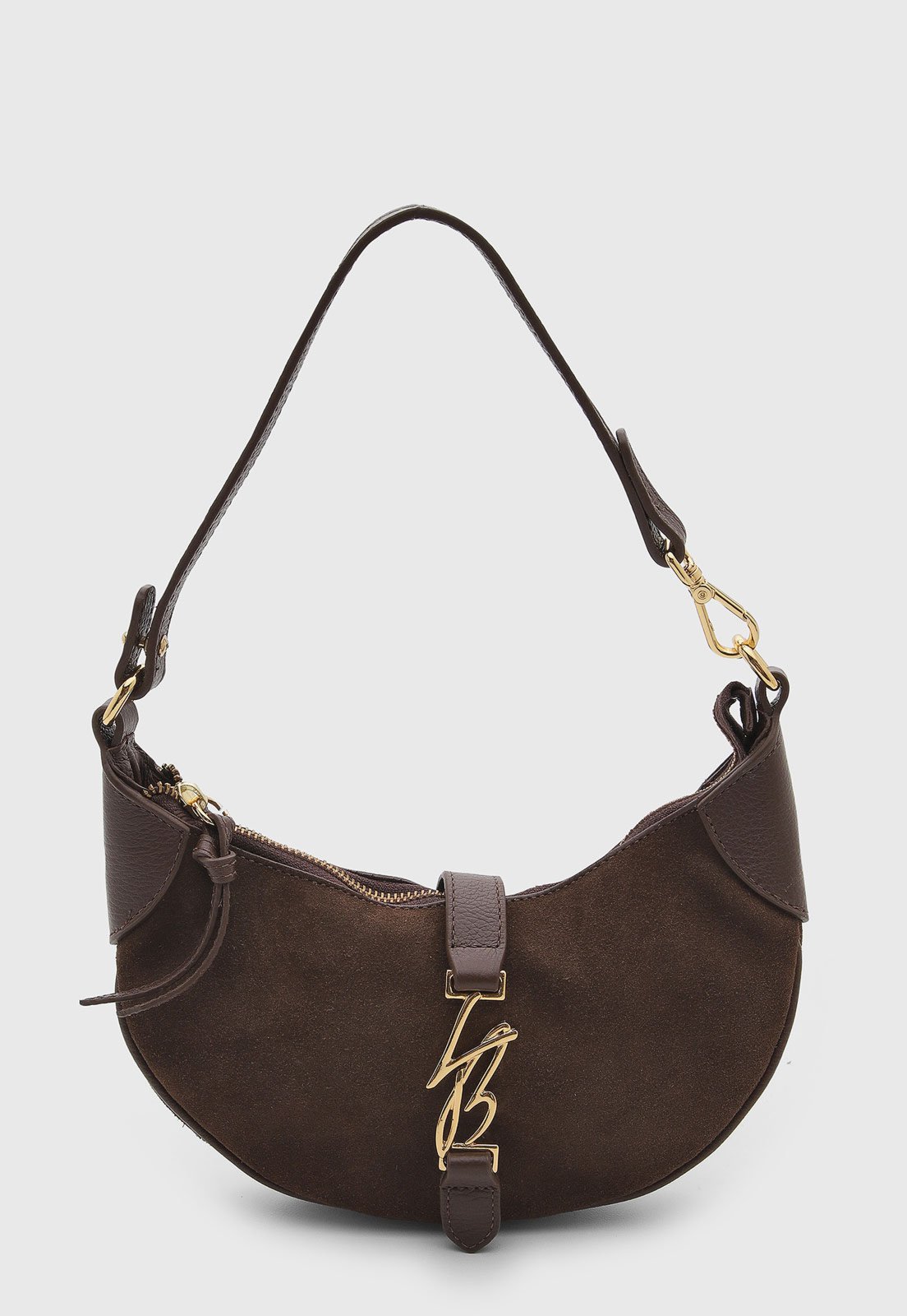 Bolsa Feminina Luiza Barcelos Couro Marrom