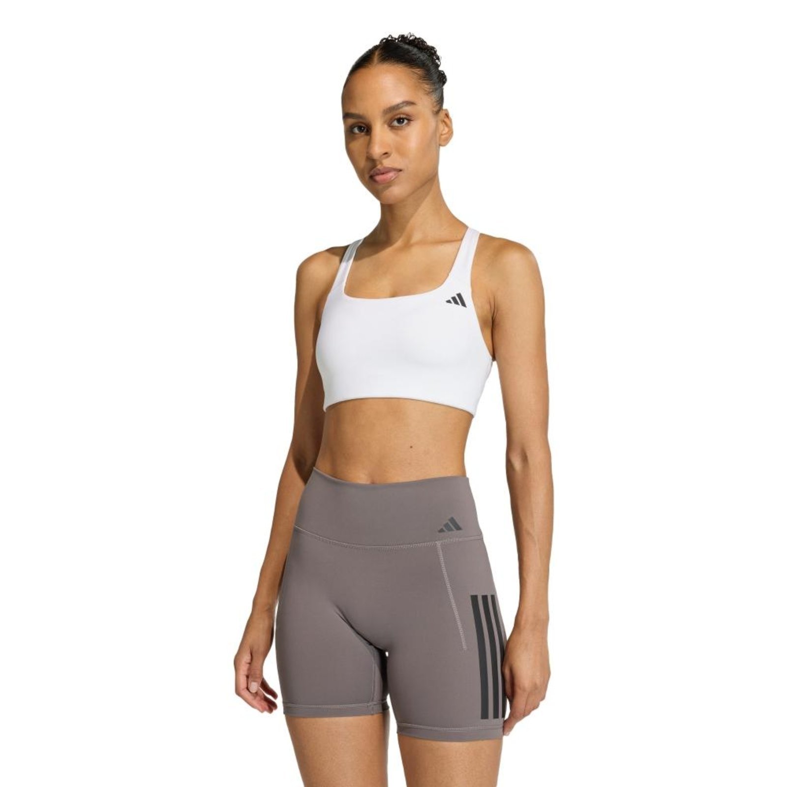 Top Suporte Médio Optime Workout adidas Performance Branco
