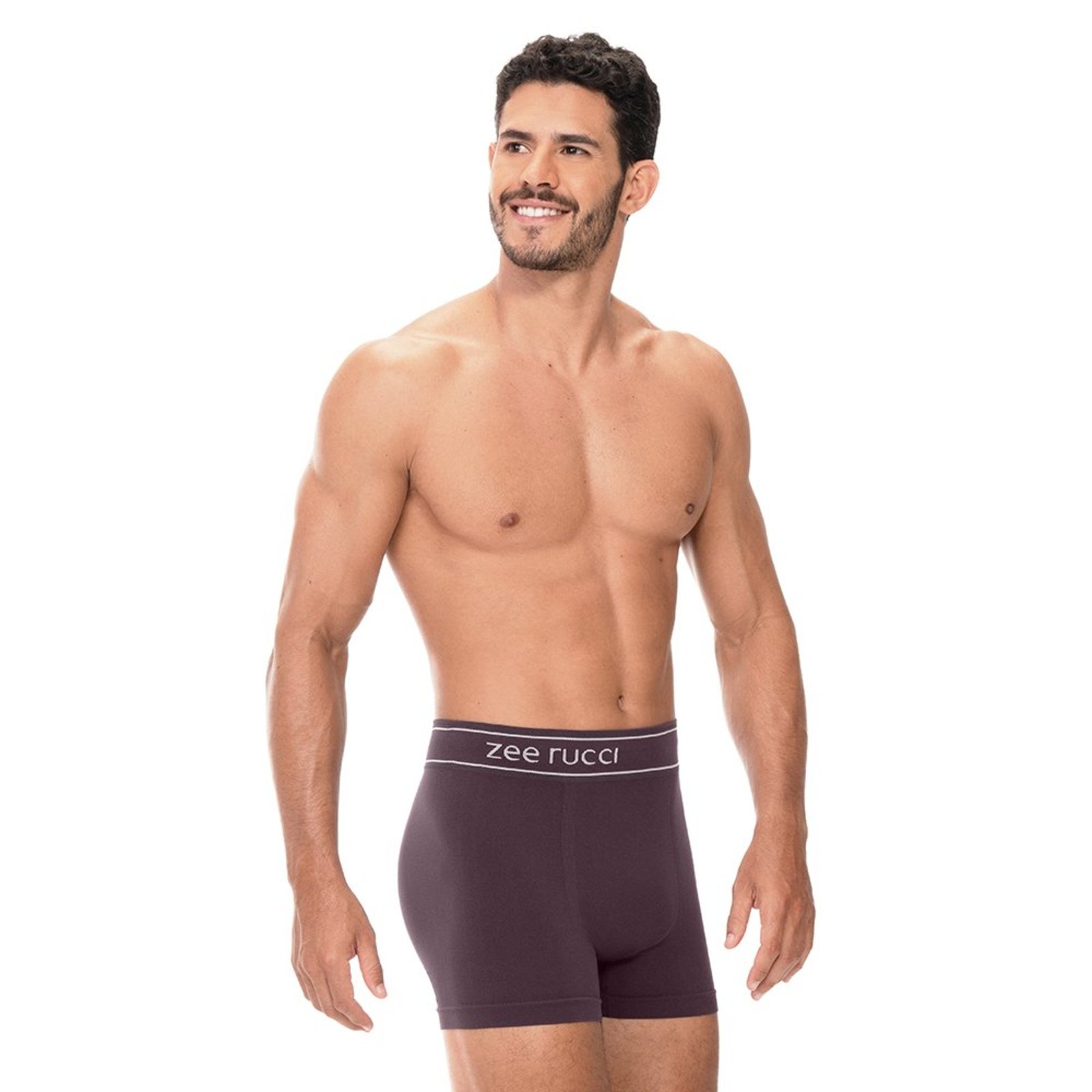 Cueca Boxer Linear Sem Costura Roxo