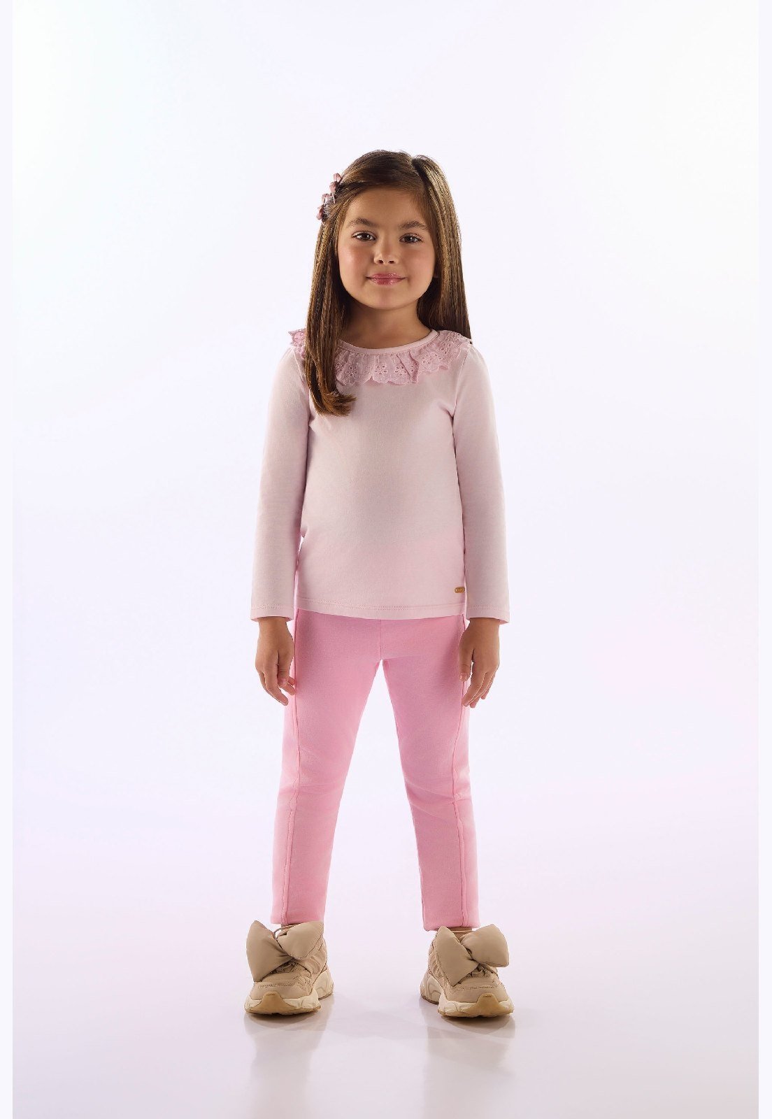 Infantil - Blusa Gola Renda Up Baby Branco