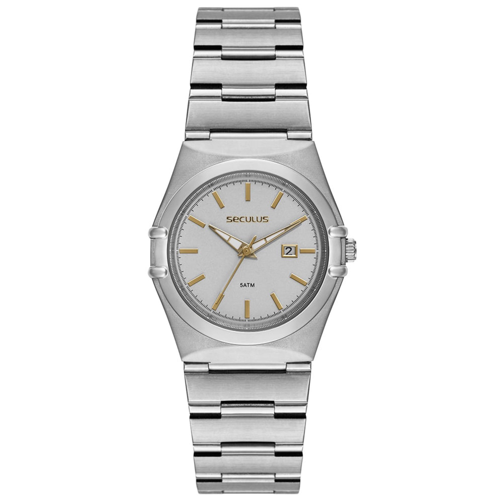 Relógio Feminino Aço Vintage Prata Seculus