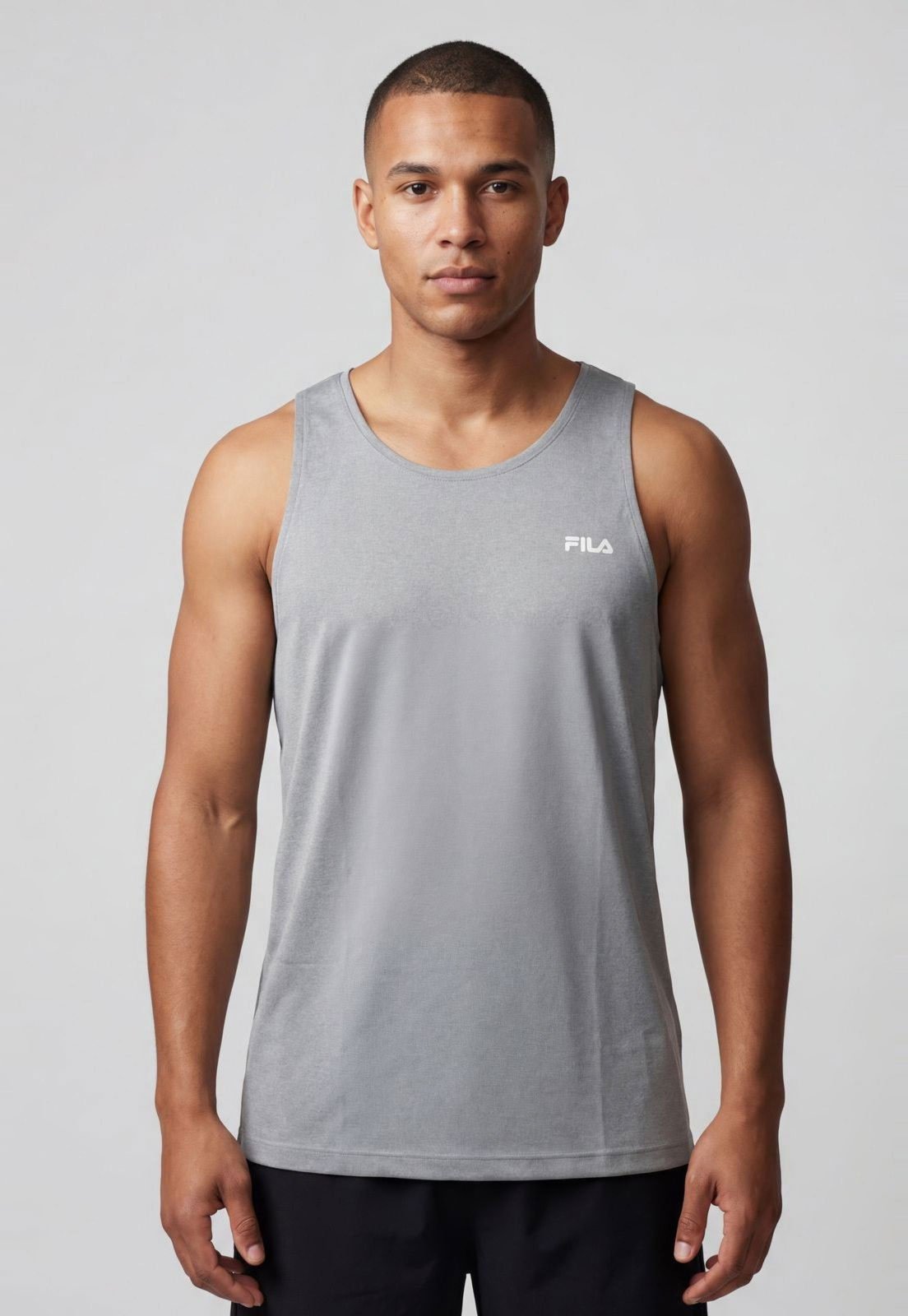Regata Masculina Fila Sport Melange Cinza