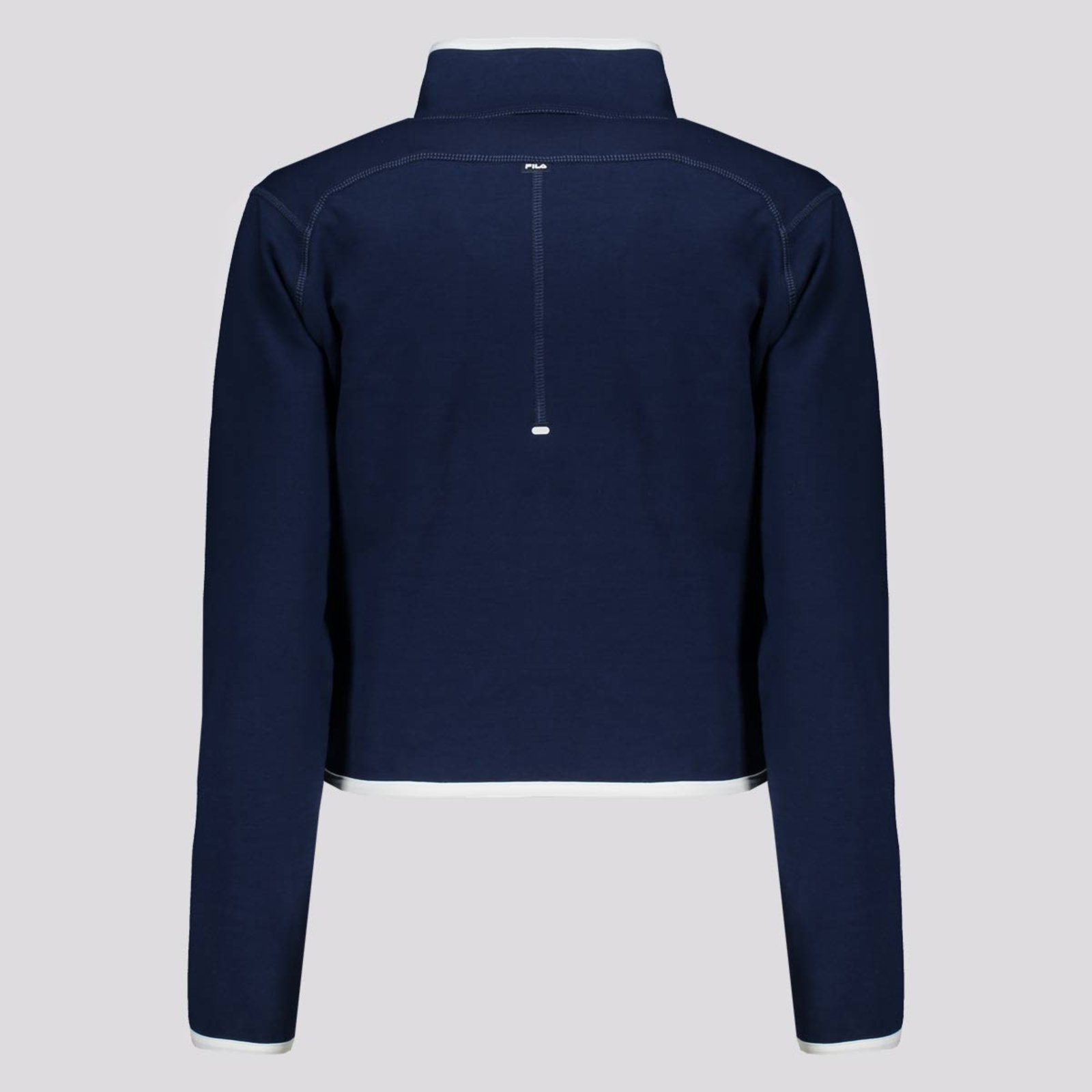 Vista 3 Moletom Fila Cotton Blend Future Sports Ziper Feminino Marinho azul marinho Fila azul marinho