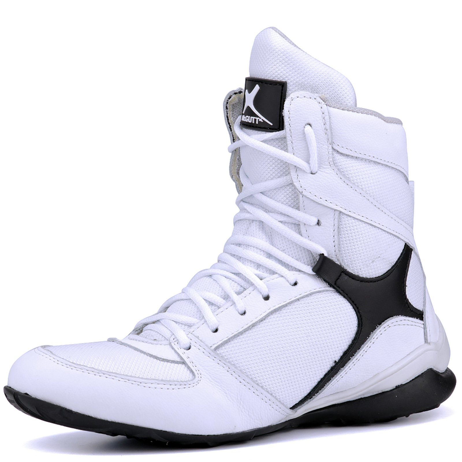 Bota de Treino Academia Mr. Gutt Fitness Branco com Preto