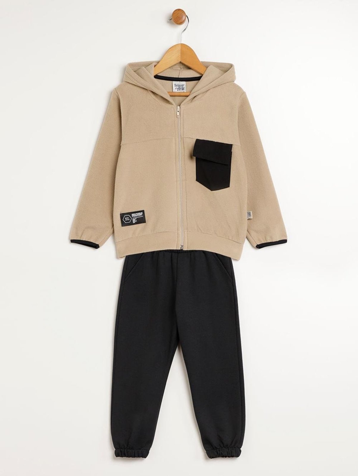 Infantil - Conjunto Longo Para Menino - BEGE
