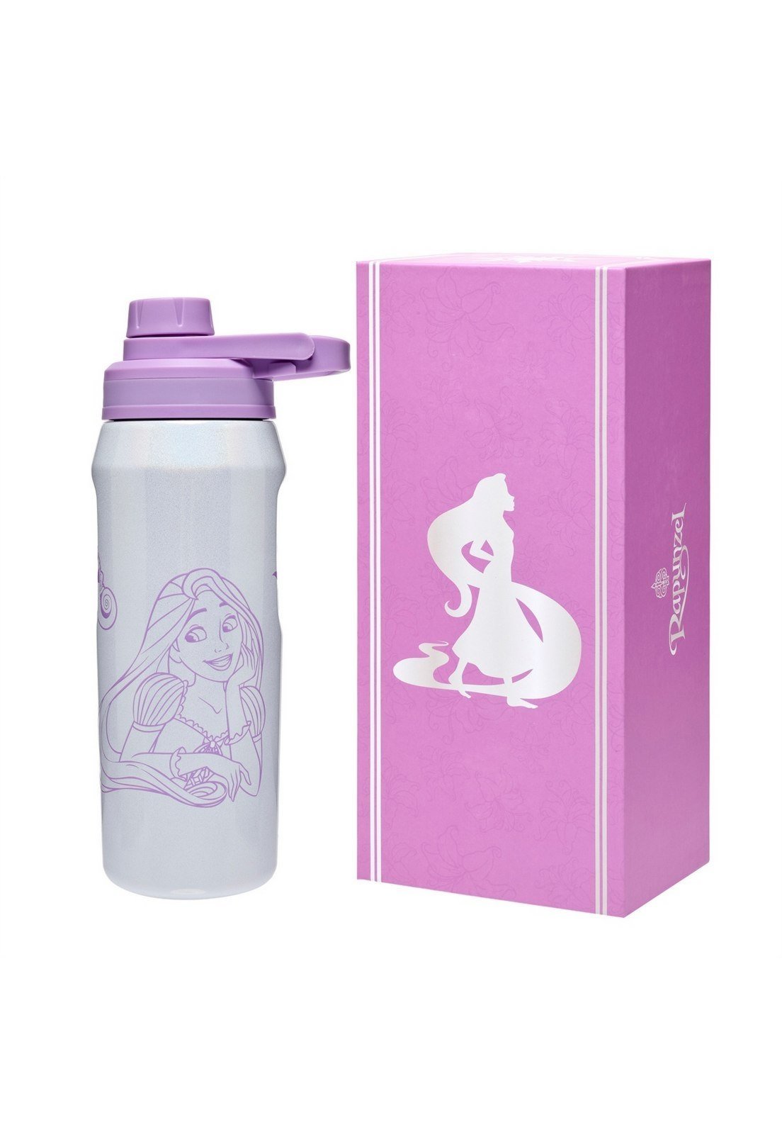 Infantil - Garrafa Térmica Rapunzel Enrolados 550ml Inox Original Disney
