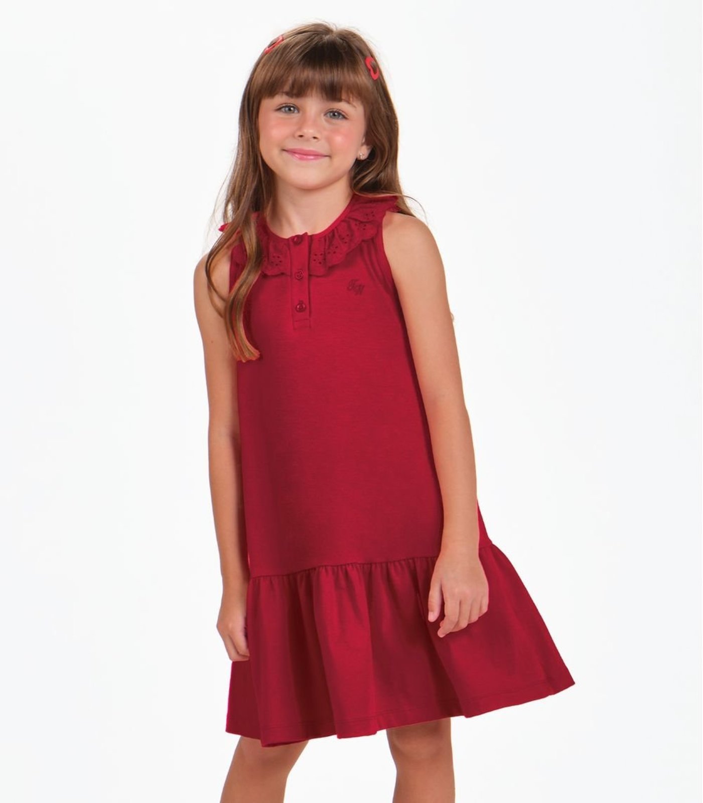 Infantil - Vestido Cotton Leve Trick Nick Vermelho