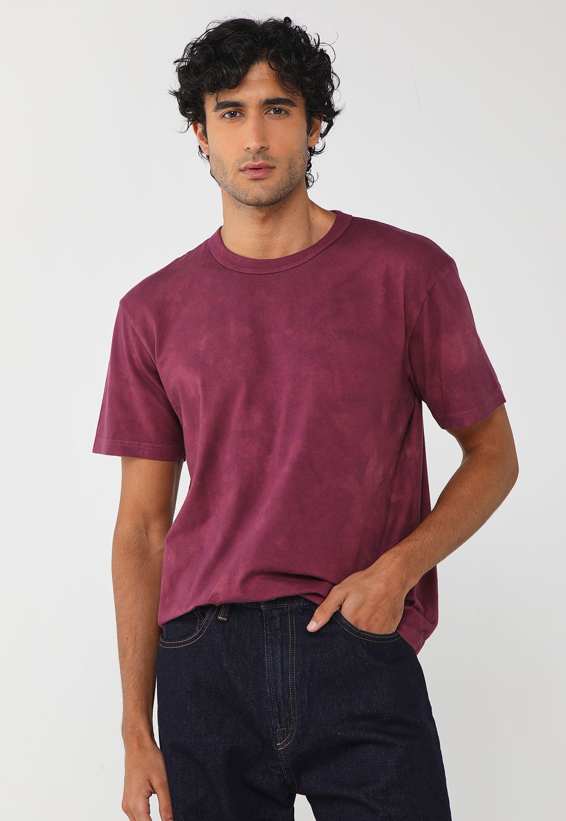 Camiseta Masculina GAP Lavagem Suave Vinho