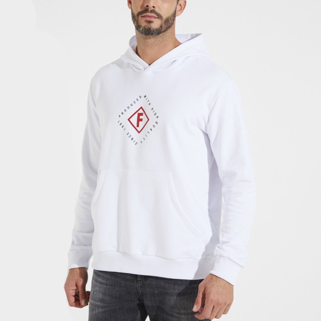 Moletom Forum Capuz Ou25 Branco Masculino