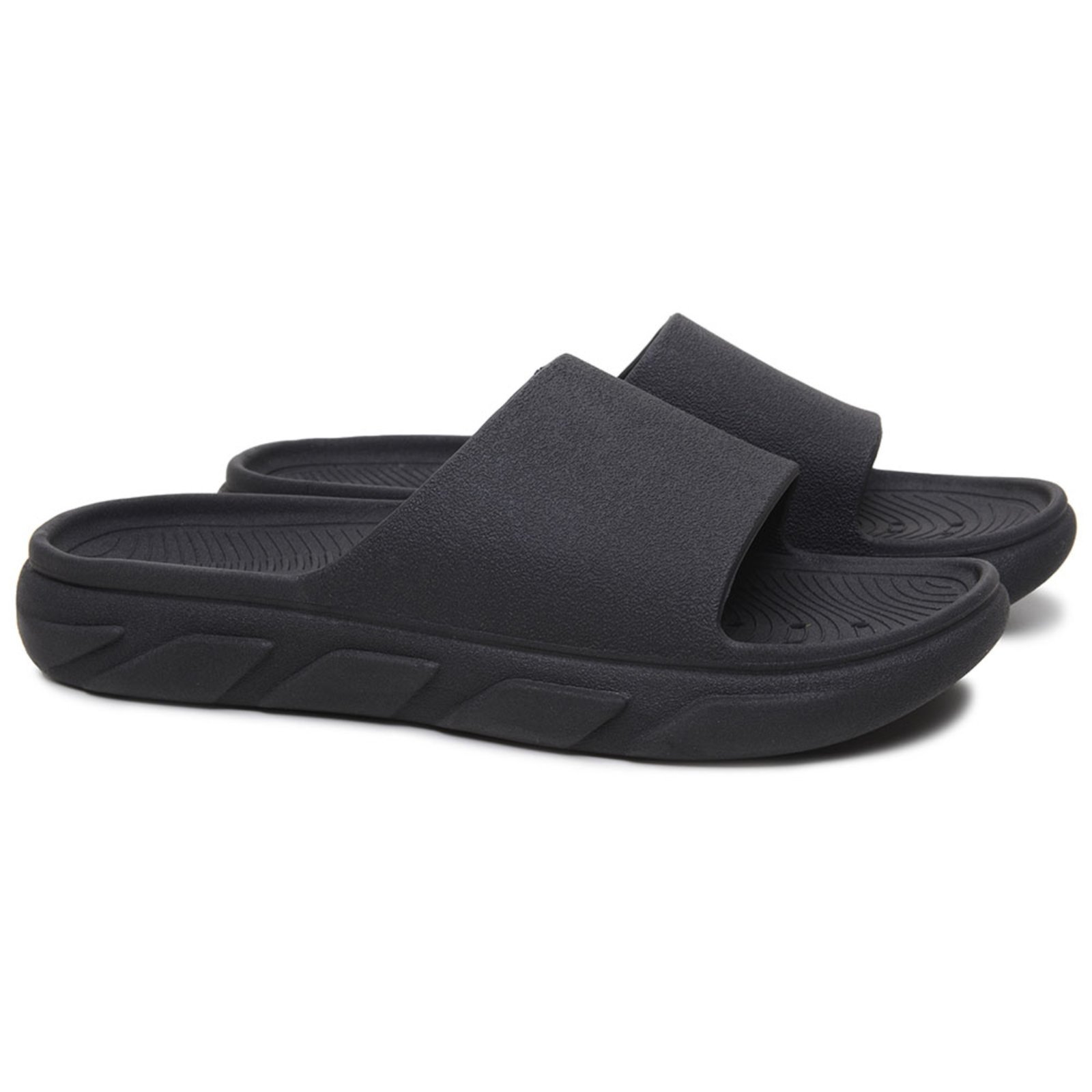 Chinelo Slide Masculino Veritimo Casual Dia a Dia Conforto Antiderrapante Leve Moderno Preto
