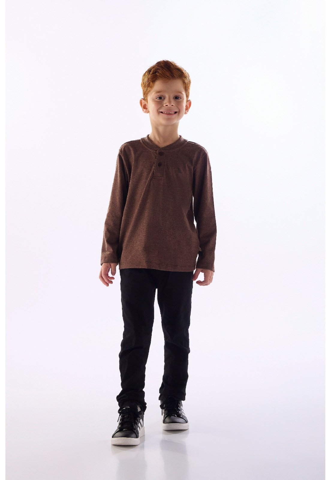 Infantil - Camiseta Gola Ribana Peitilho Quimby Verde