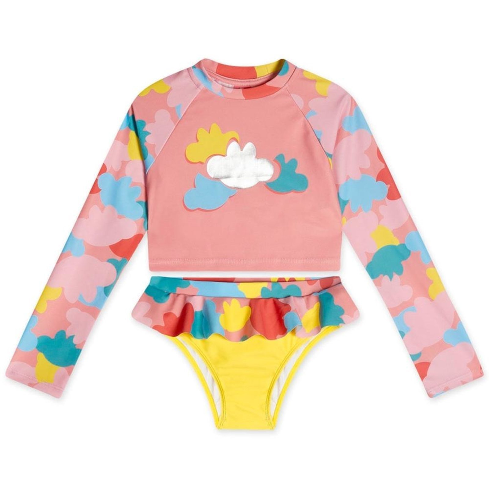 Conjunto de Praia Manga Longa Com Proteção Solar Feminino Lilica