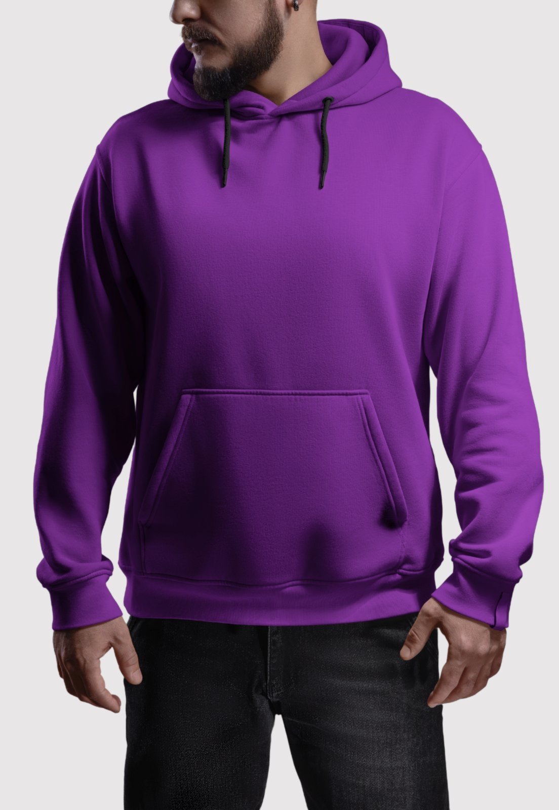 Moletom Flanelado Blusa de Frio Fechado Urbania Moleton Mooboo Masculino Roxo