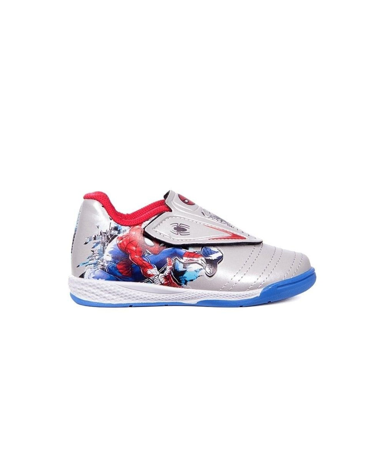 Infantil - Chuteira Futsal Spider Man Prata Incolor