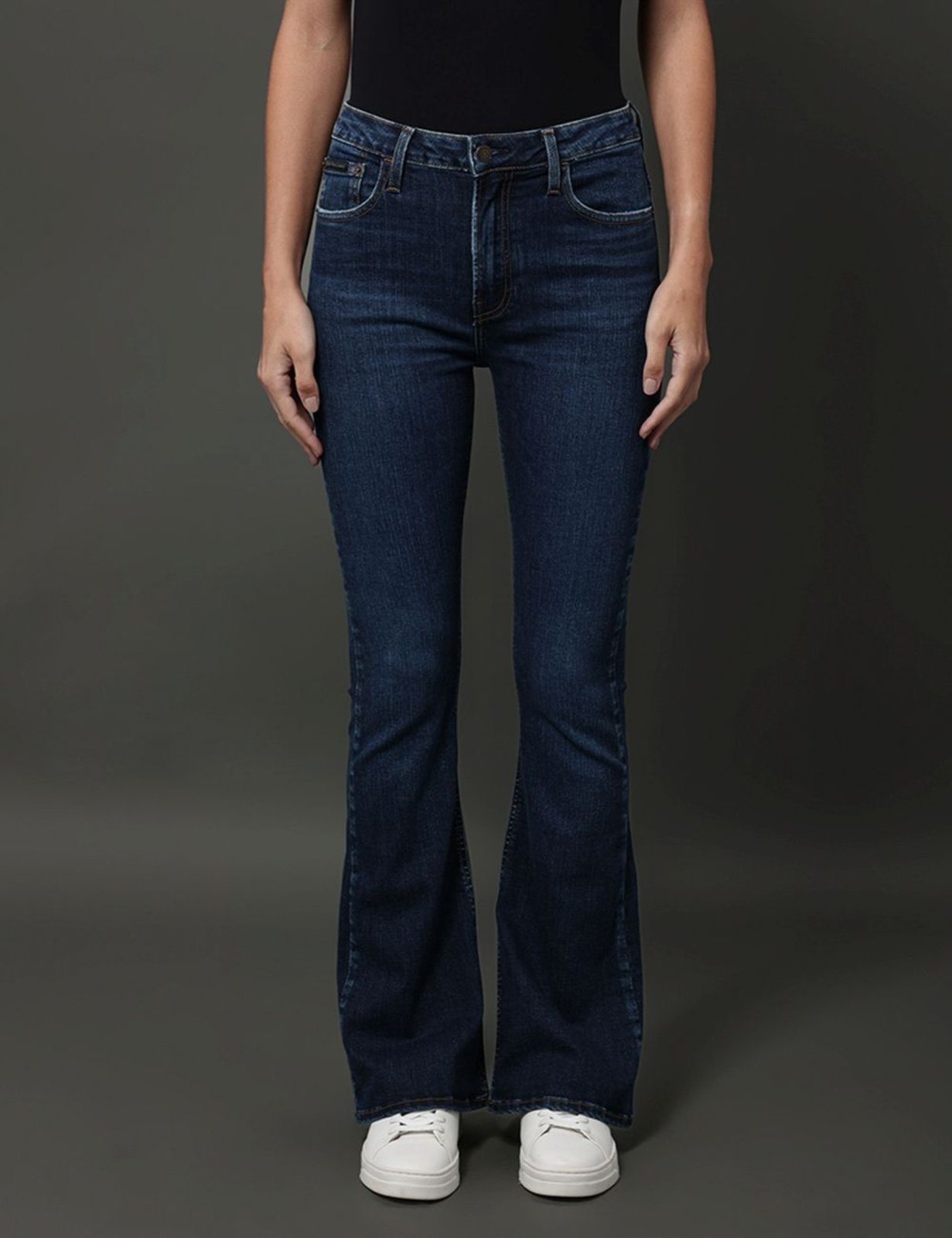 Calça Jeans Feminina Flare 5 Pockets Calvin Klein Jeans – Marinho Calvin Klein Jeans