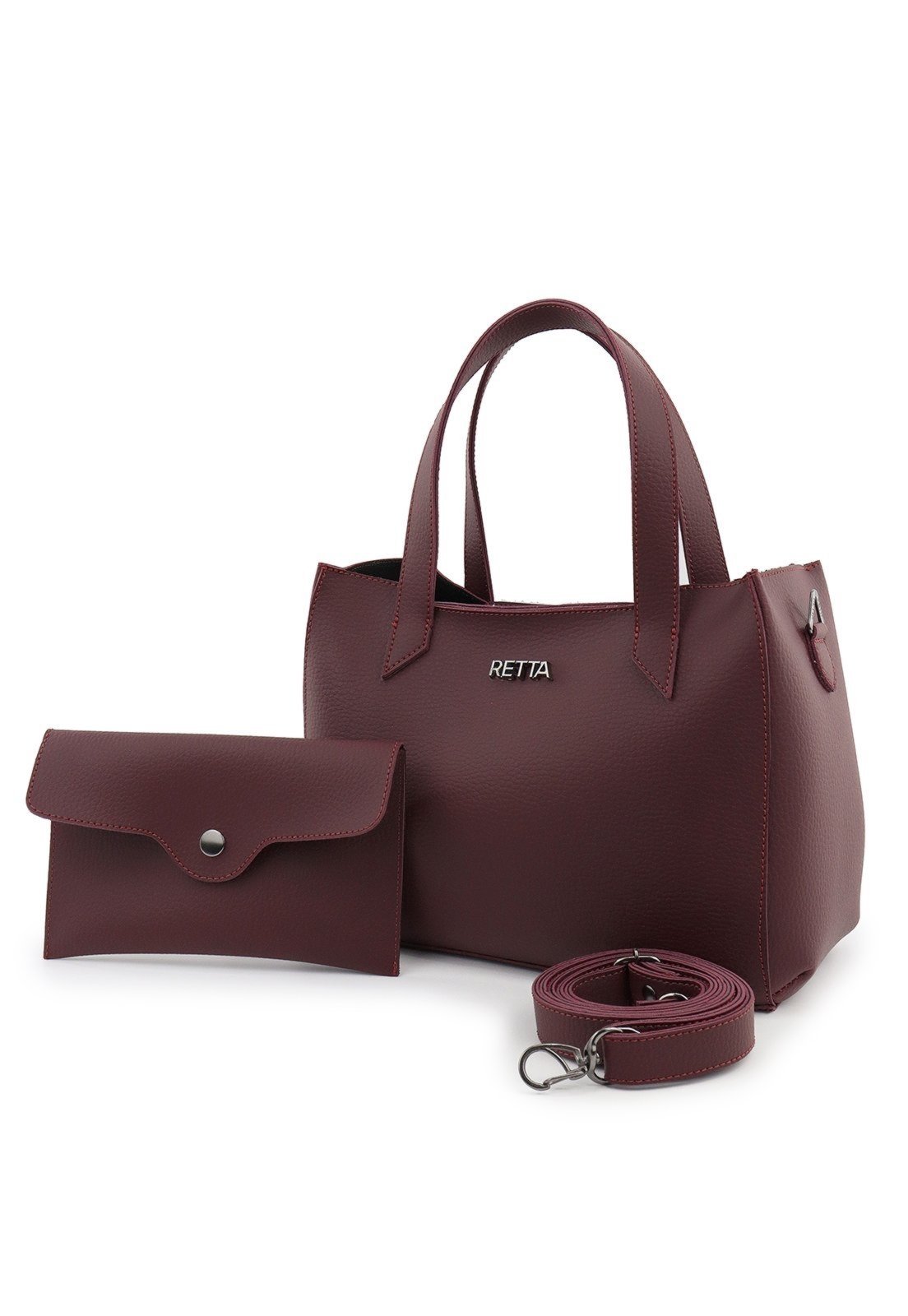 Bolsa Feminina Tote Grande com Alças de Mão e Estrutura Reforçada Retta