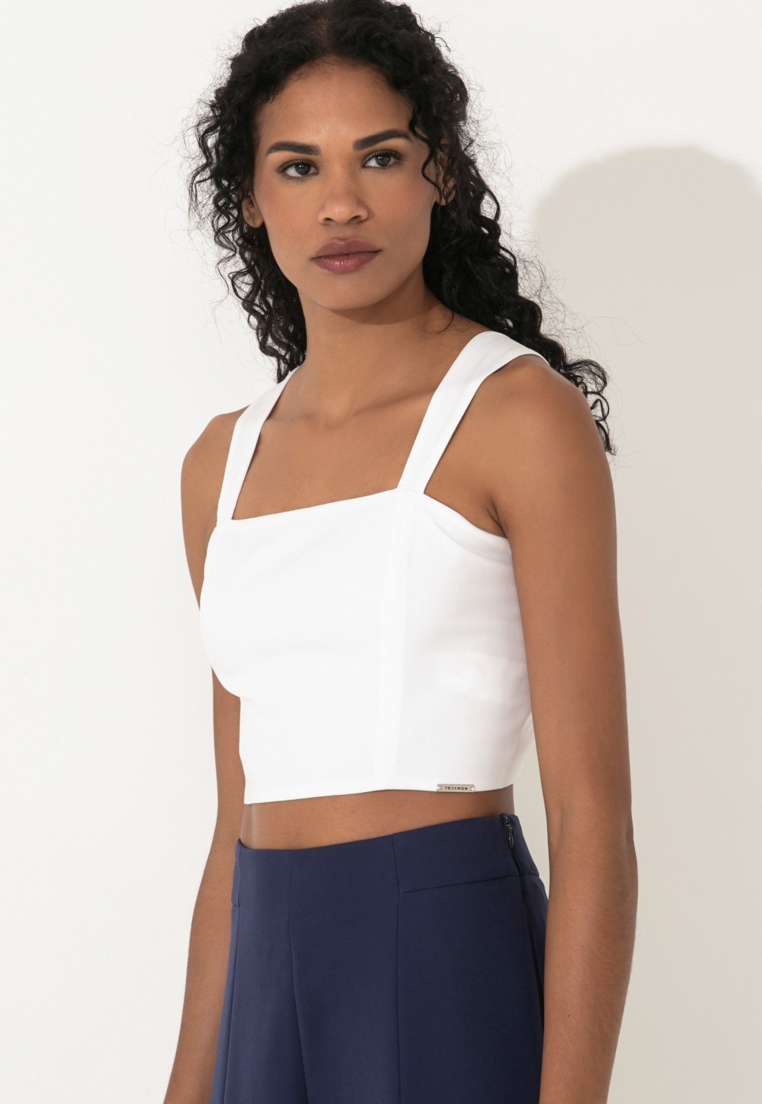 Top Traymon Com Lastex Off White