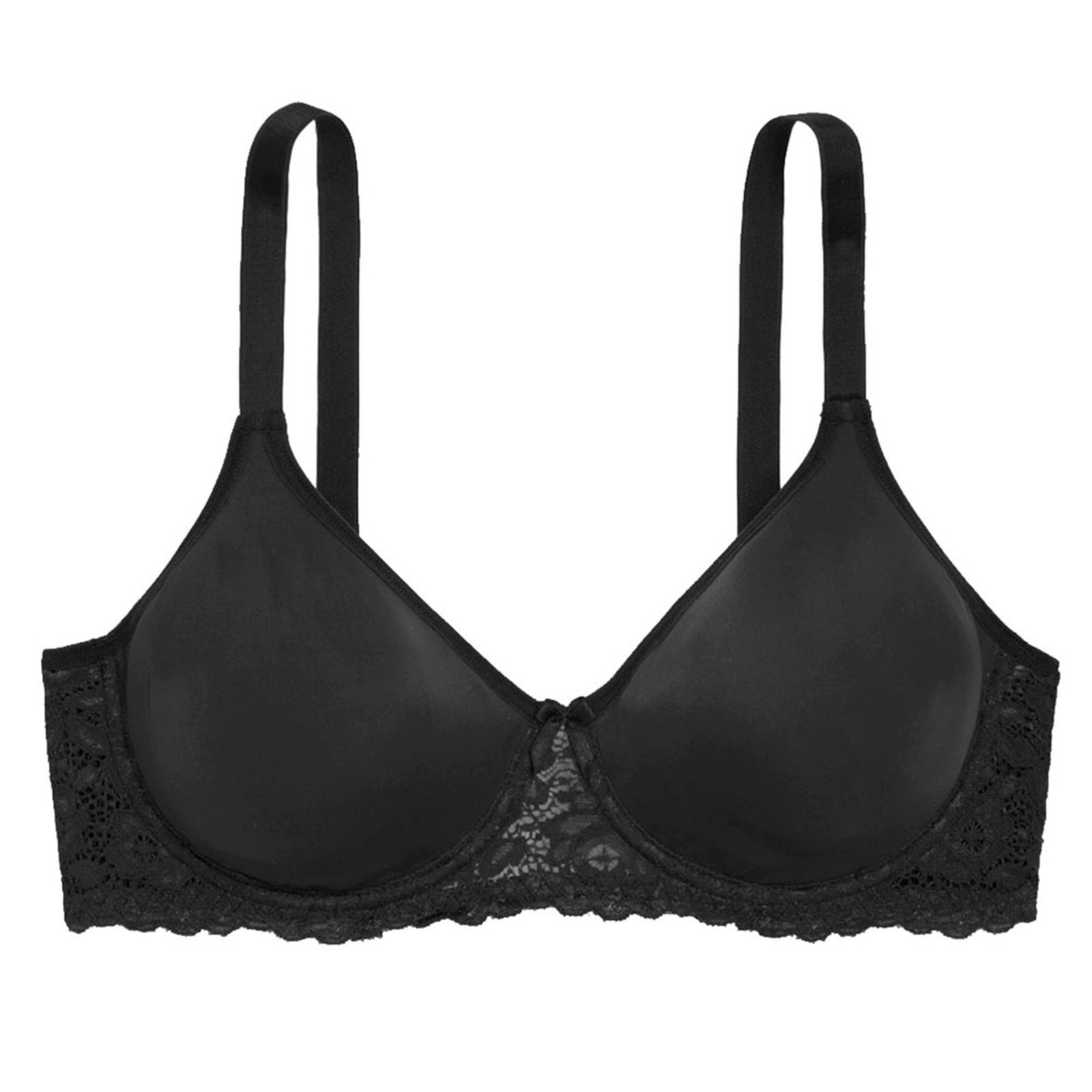Sutiã com Aro e sem Bojo W Triumph Brigitte 24785 Taça B Preto