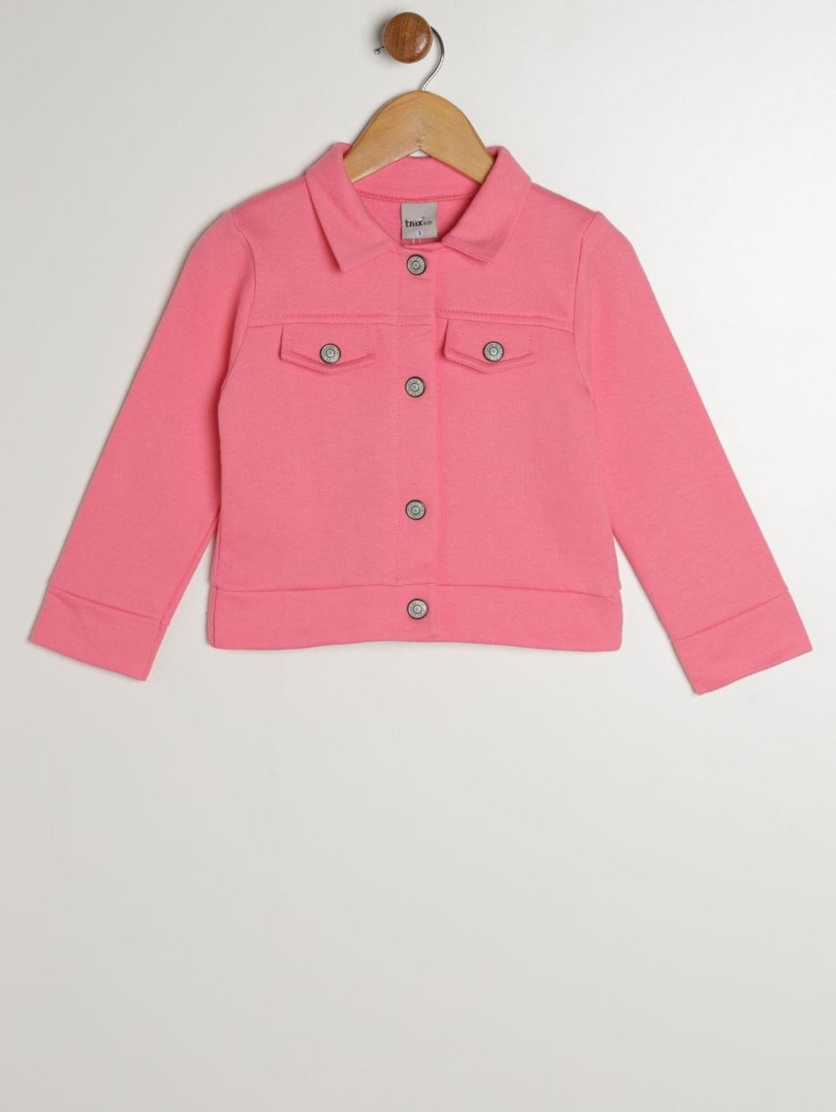 Jaqueta Moletom Para Menina - ROSA