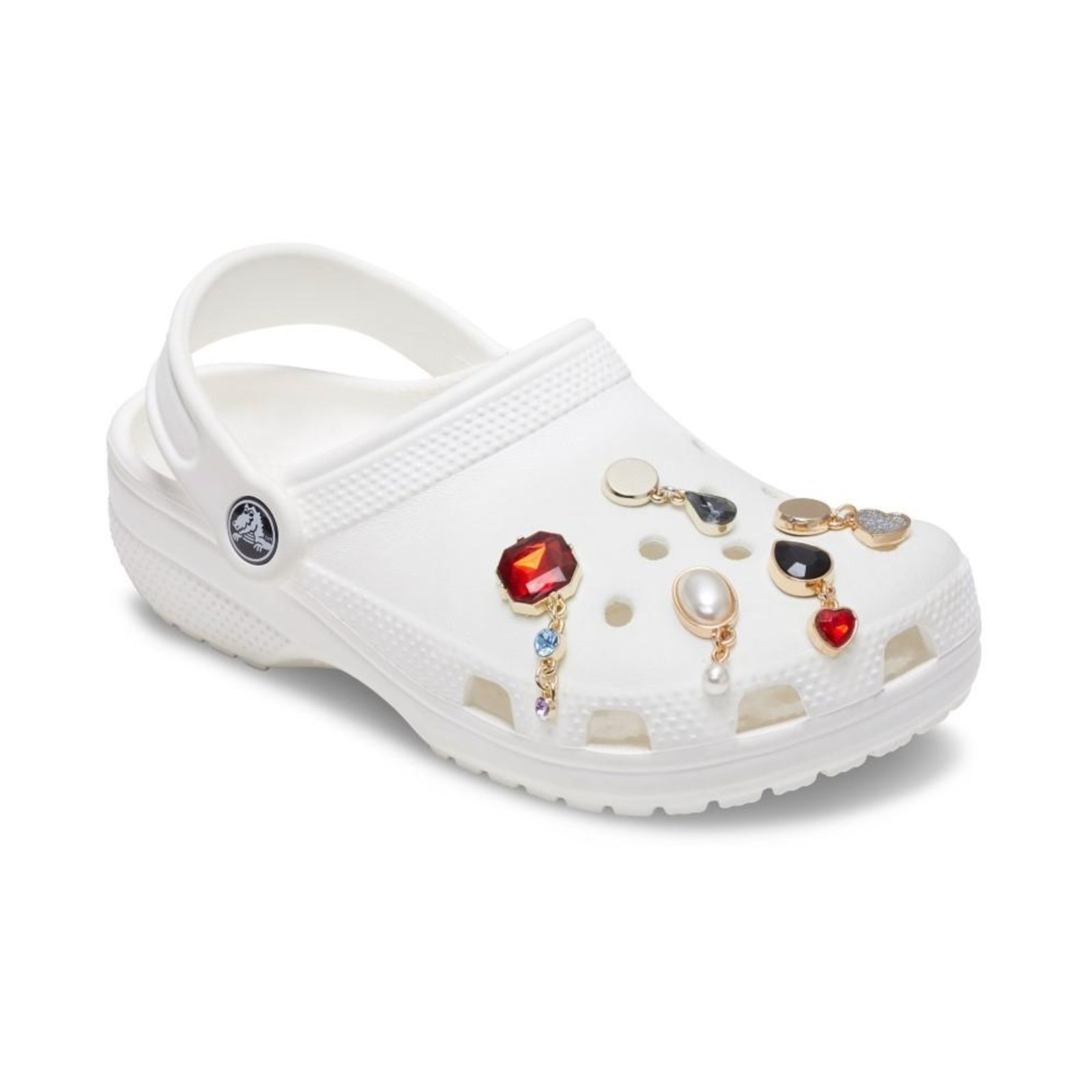 Vista 3 Infantil - Jibbitz™ Pingentes de Pedras Pack com 5 Peças Crocs branco