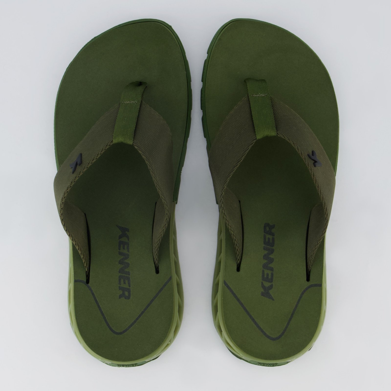 Chinelo Kenner Rakka Mono Verde Militar