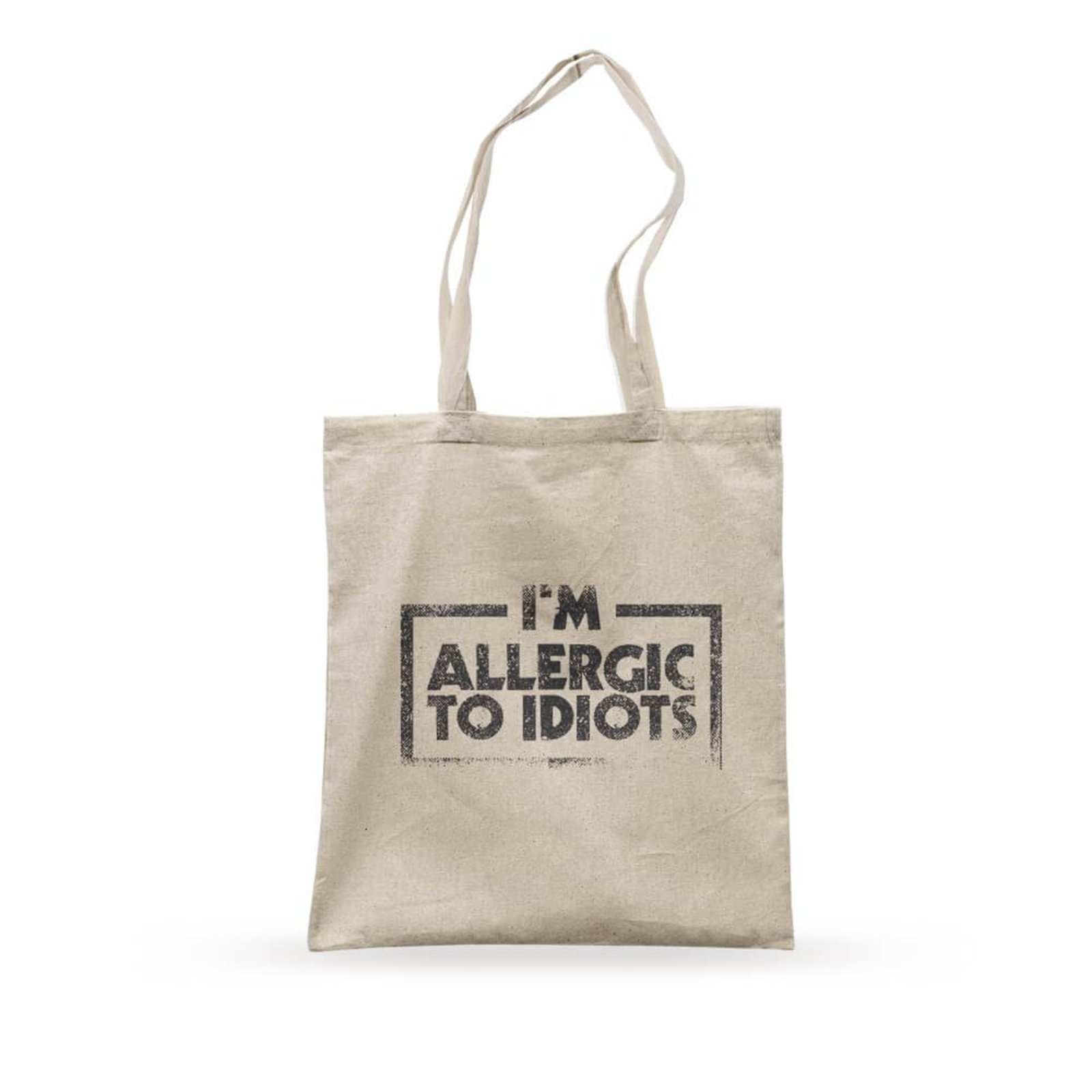 Ecobag Allergic To Idiots - Bege - Casual - Studio Geek