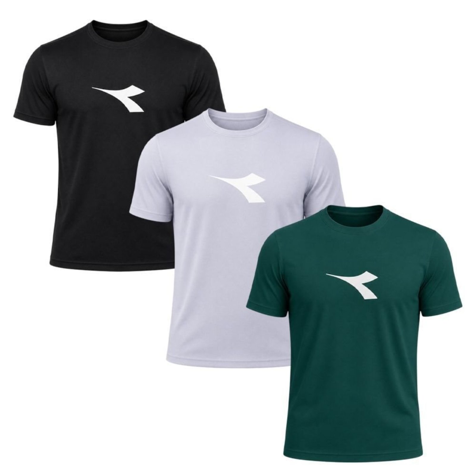 Kit 3 Camisetas Diadora Big Logo Masculino - Preto - Diadora