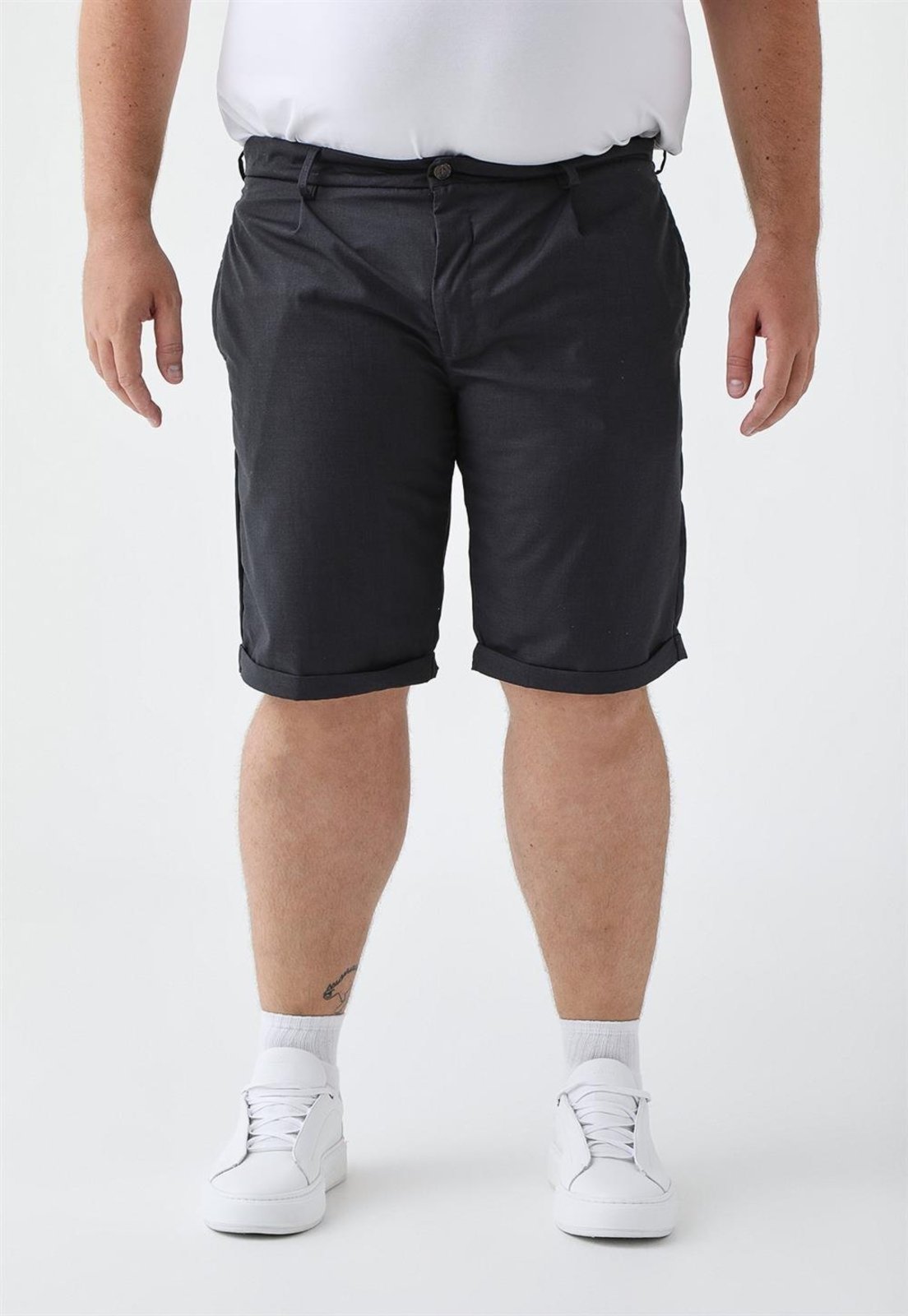 HIGHSTIL Bermuda Chino Slim Fit - Cinza