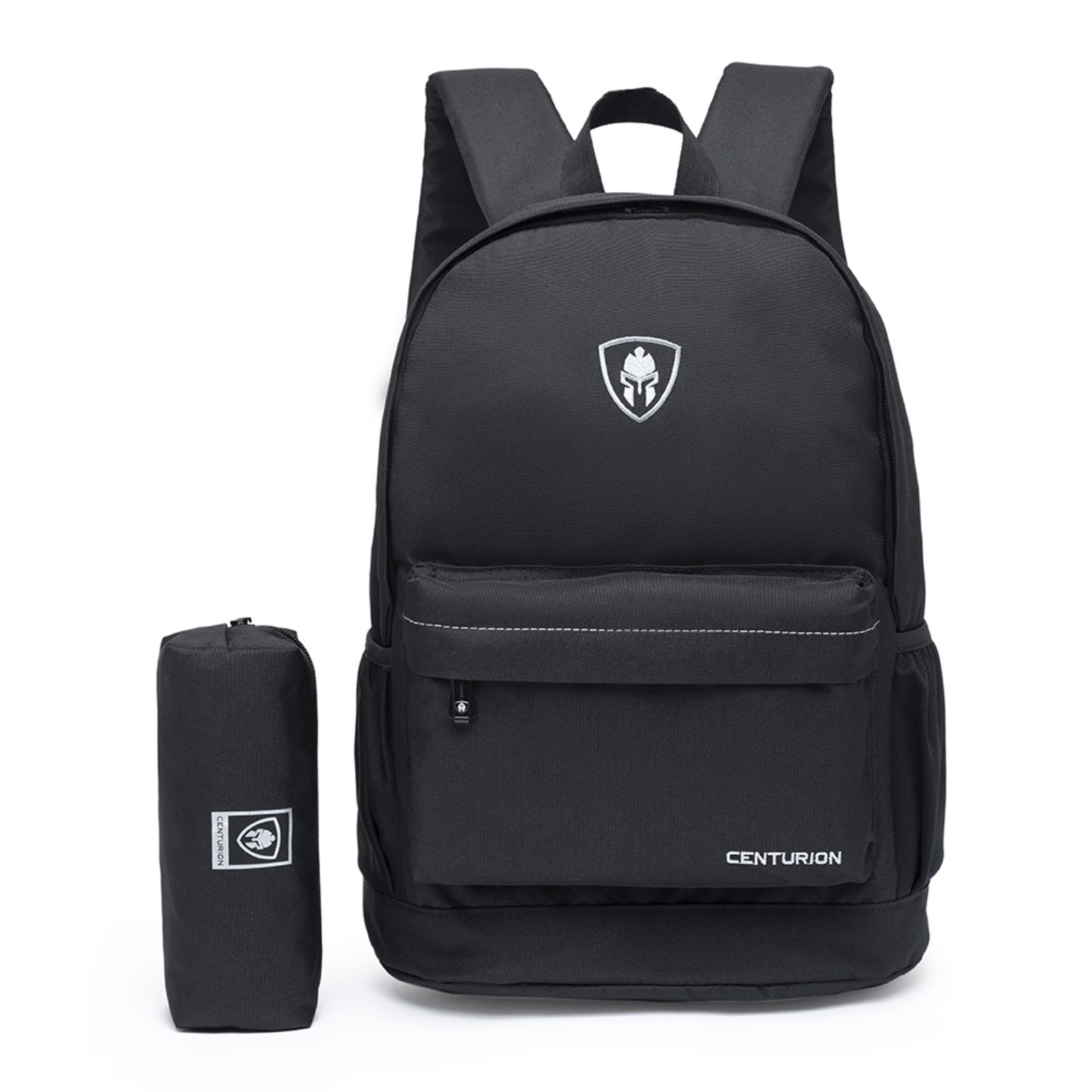 Kit Mochila + Estojo Escolar Masculina Preta Centurion