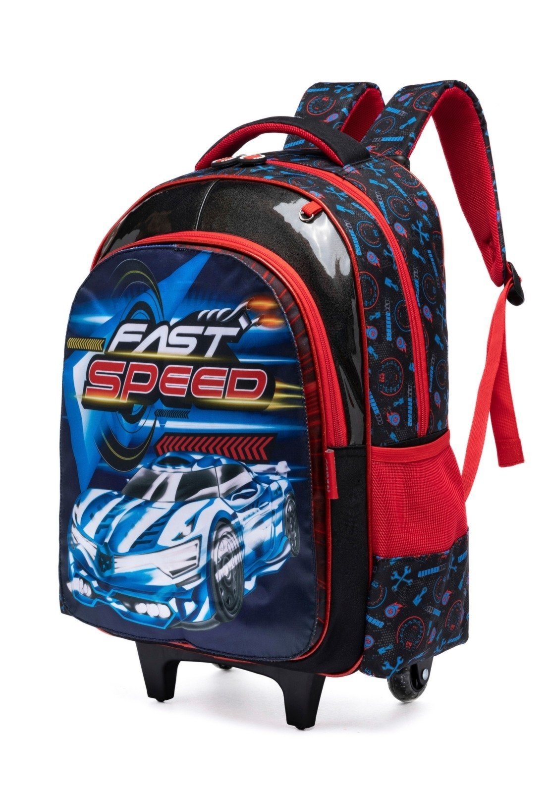 Vista 3 Infantil - Kit Mochila Masculina Coban Lancheira Estojo Escolar Espaçosa azul marinho COBAN azul marinho