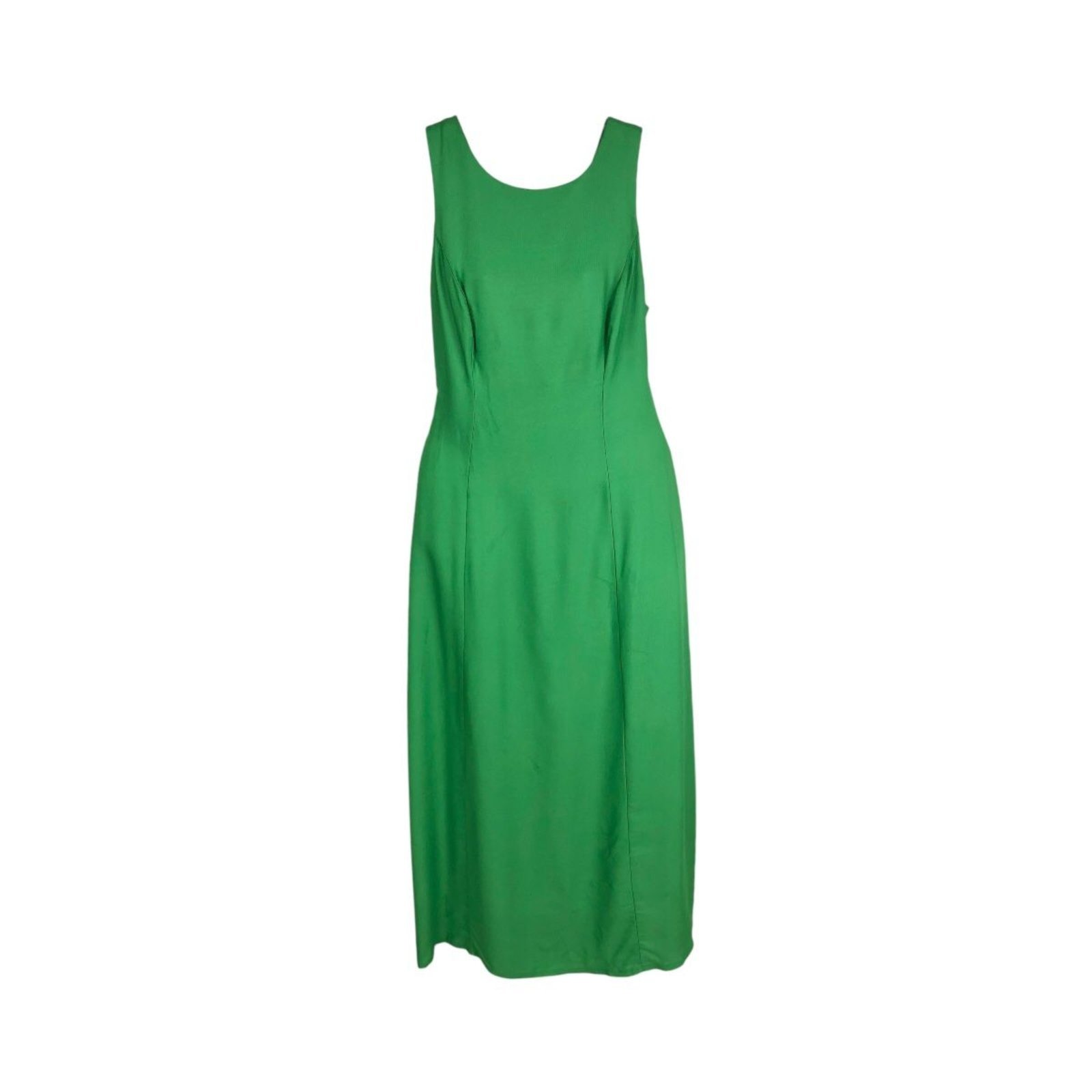 Vista 2 Vestido Midi Cavado Com Pregas Triton Triton verde