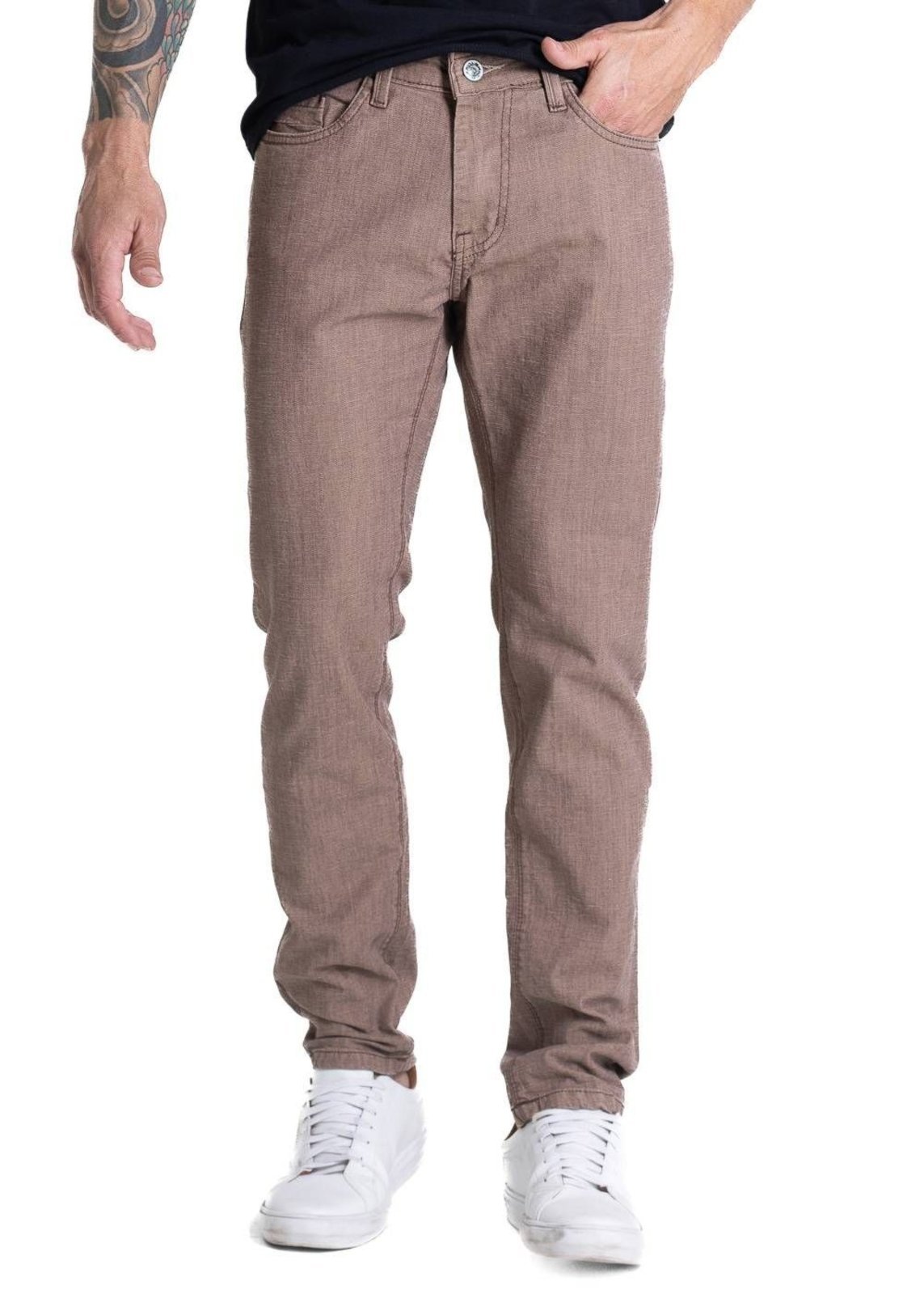 Calça Sarja Sawary Slim – 281626 – Marrom – Sawary