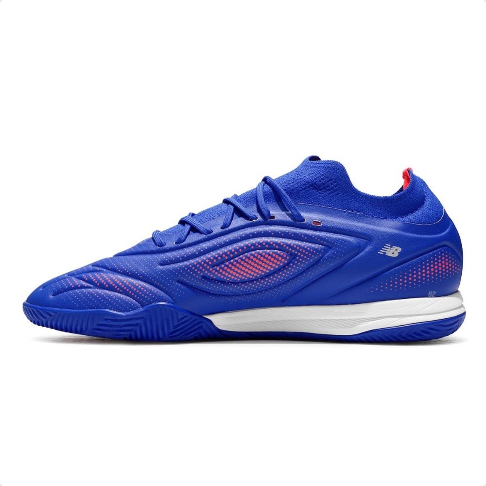 Vista 3 Chuteira Futsal New Balance Tekela Team Low Laced IN V5 Unissex azul New Balance azul