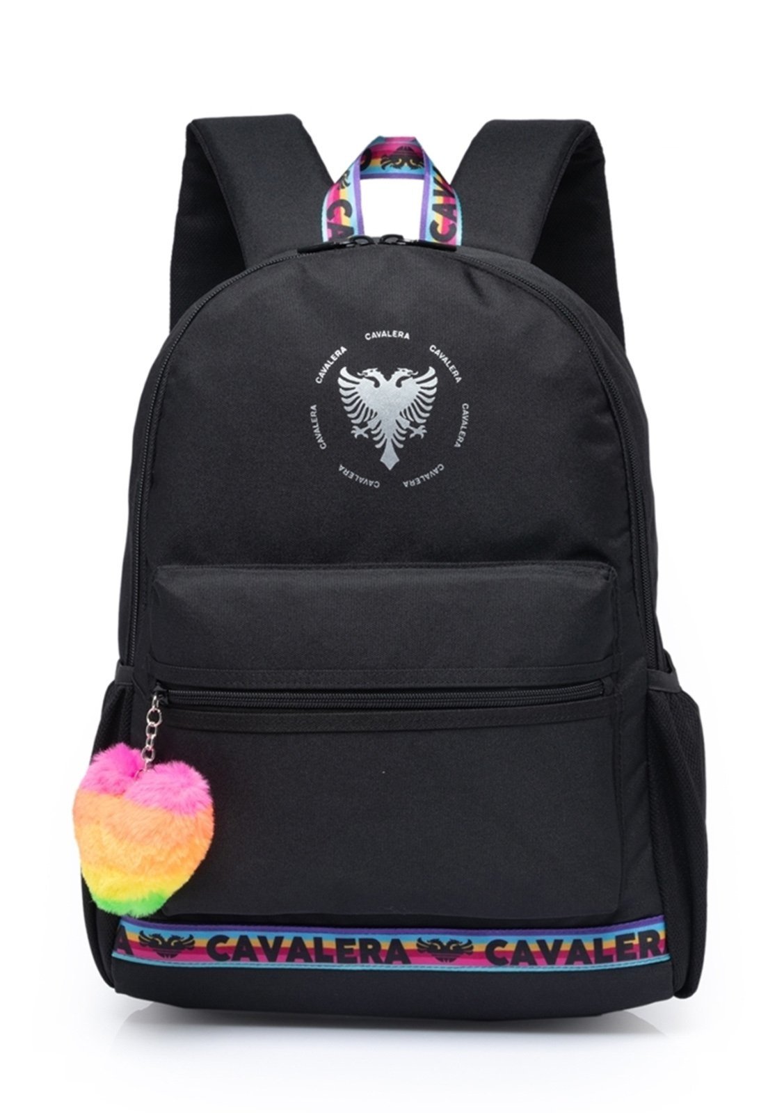 Mochila Cavalera Feminina Resistente Juvenil Preto