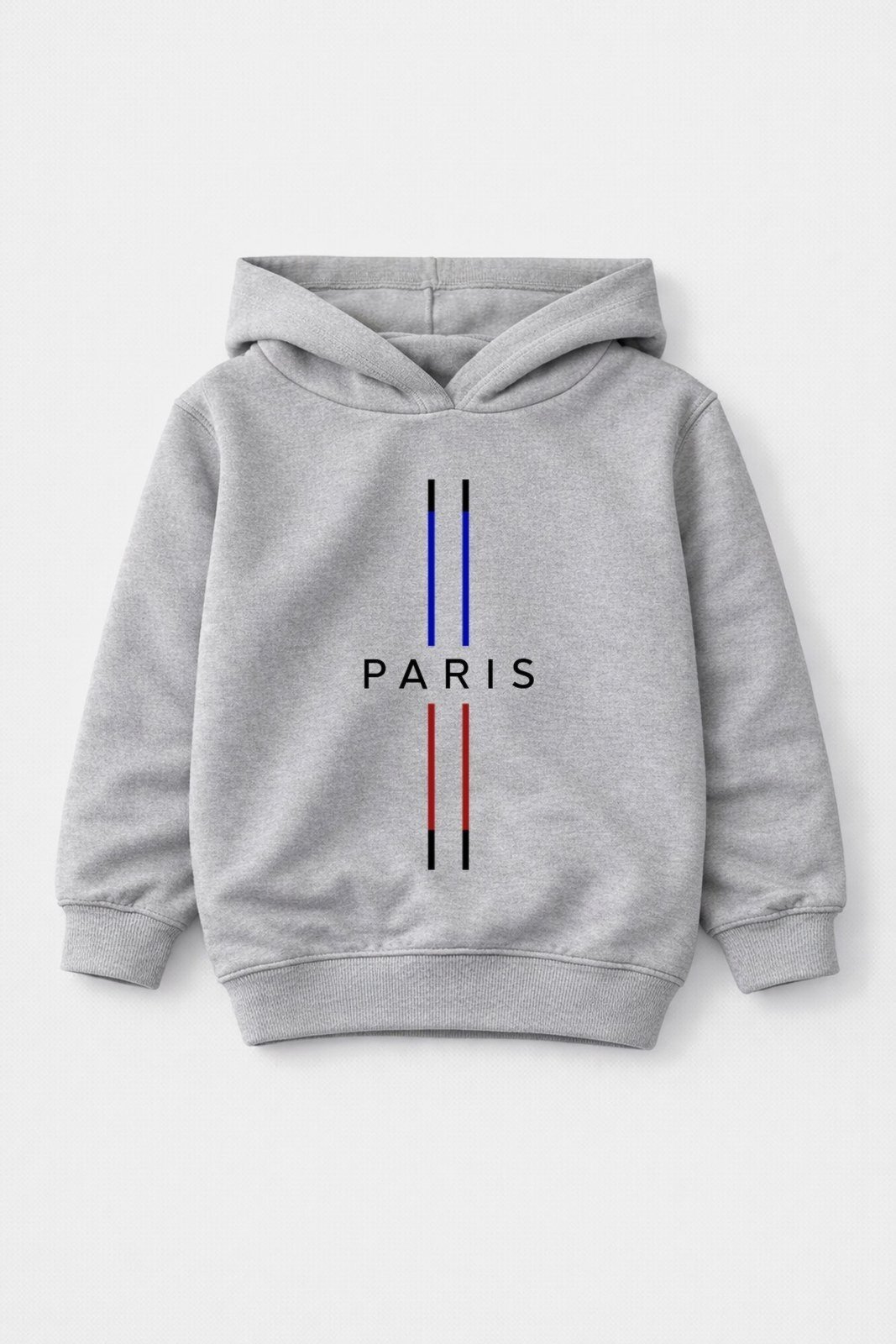 Vista 3 Infantil - Conjunto Moletom Peluciado Paris - Mescla Babei no Look cinza Babei no Look cinza