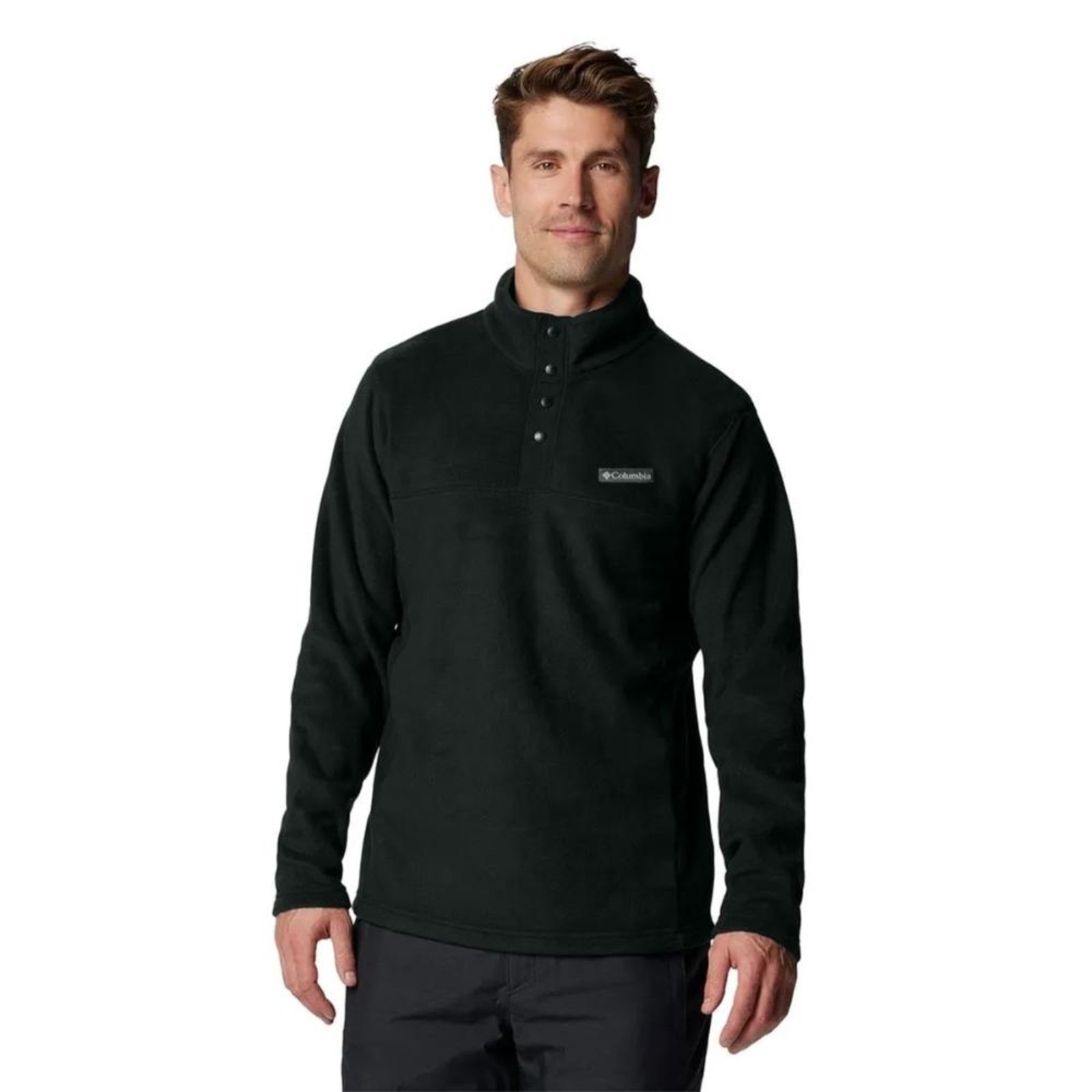 Blusa Columbia Masculina Ss Mountain II Preto