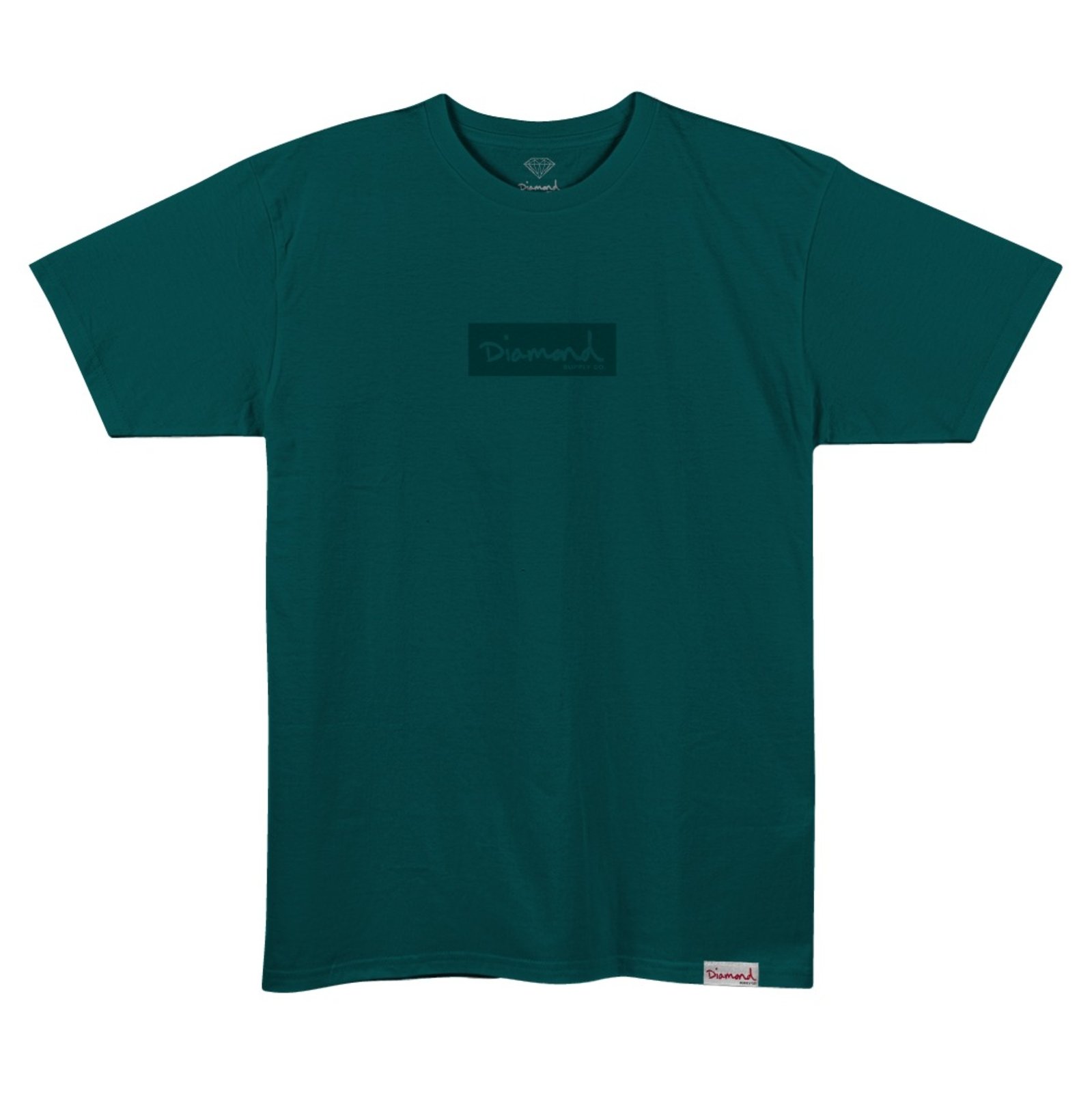 Vista 2 Camiseta Diamond Box Logo Tee - V26DIC03 - GREEN TEAL verde green Diamond verde green