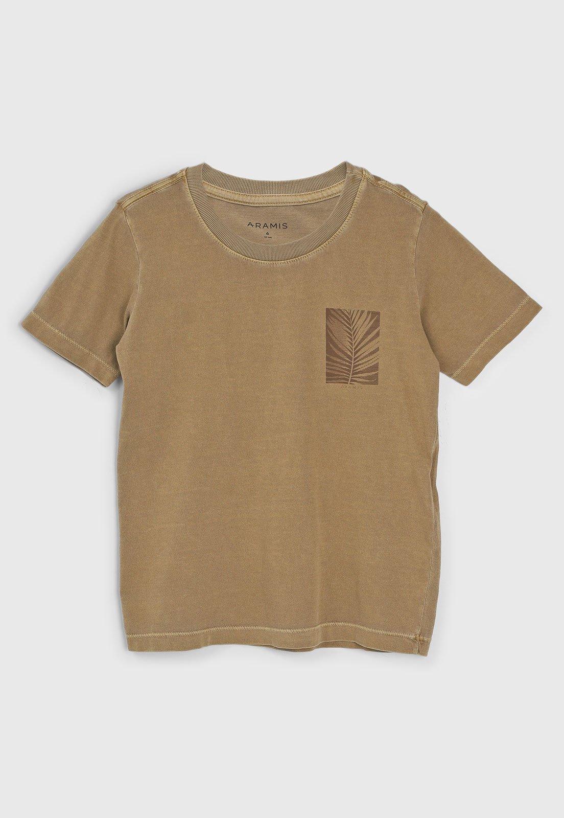 Infantil – Camiseta Aramis Estampa Folha Caramelo