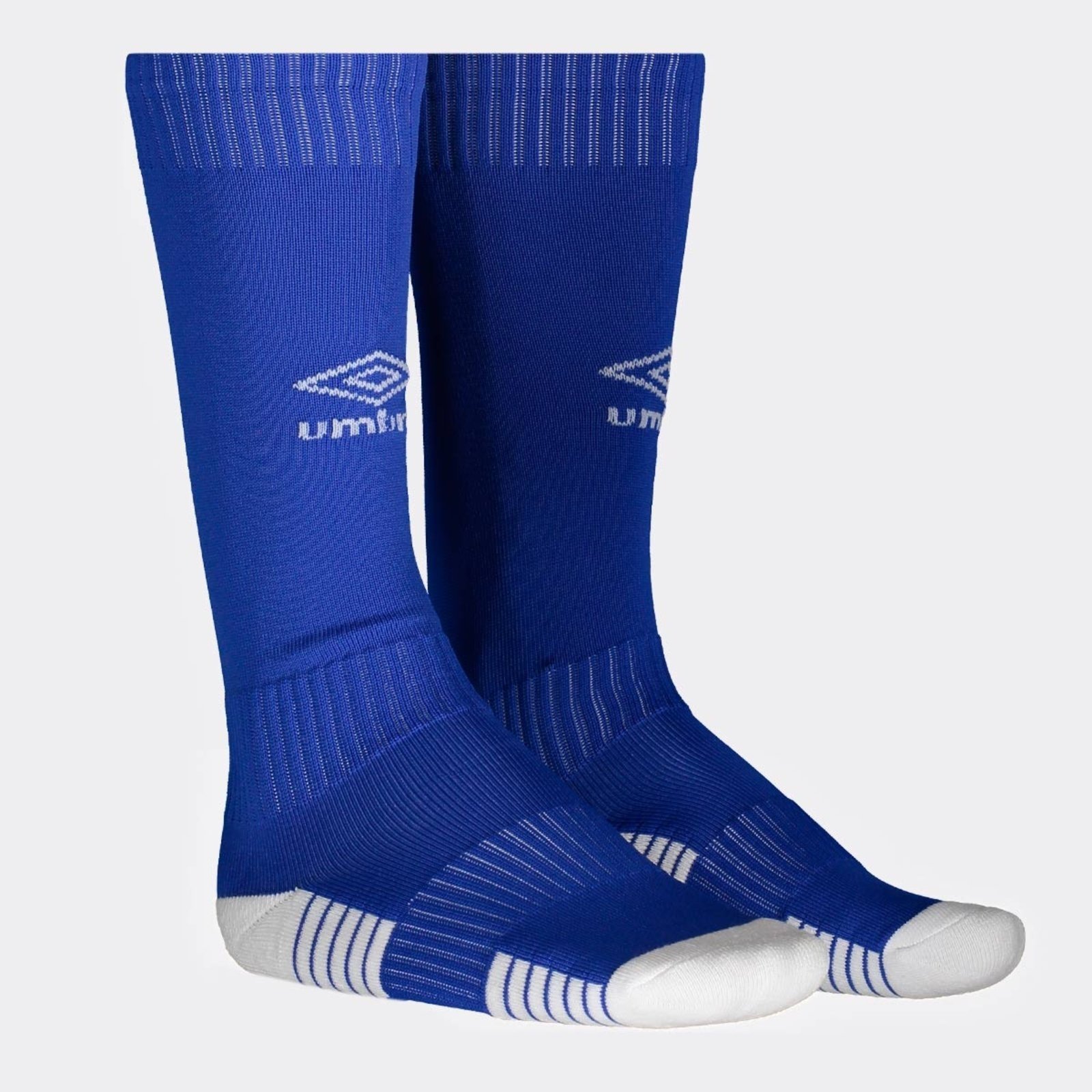 Vista 2 Meião Umbro Team e Branca azul Umbro azul