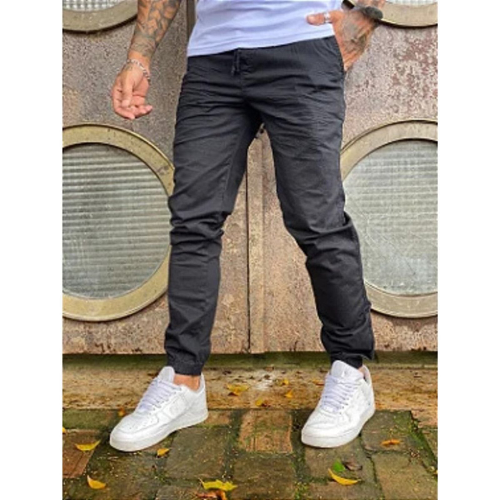 Calça Masculina Sarja Jogger Alleppo Jeans Dublin