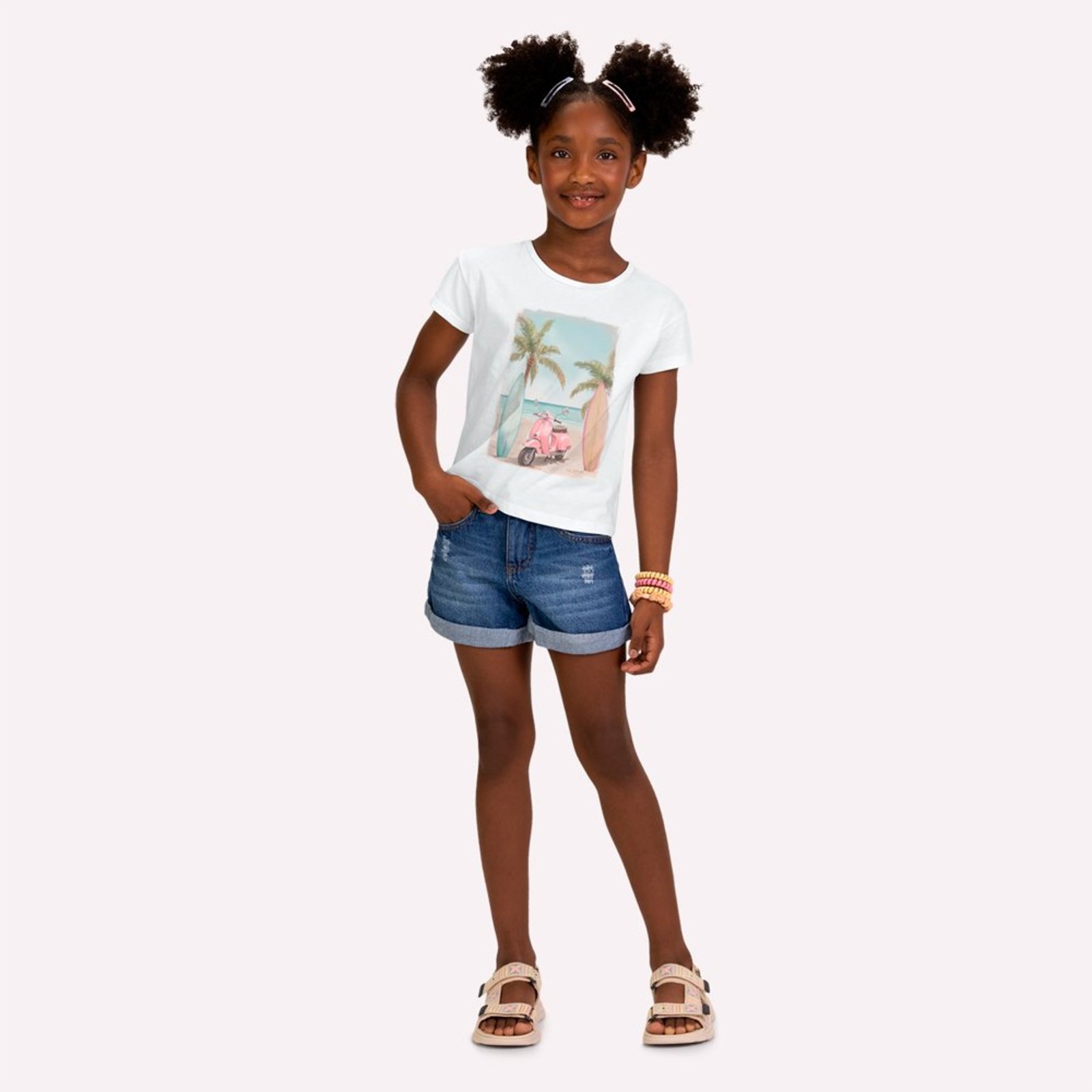 Infantil - Blusa Menina em Algodão Kyly