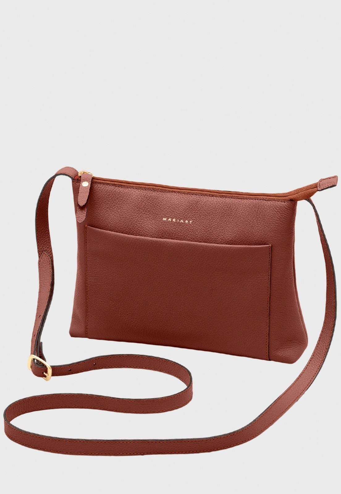Bolsa Transversal Couro Mariart Orquídea Terracota