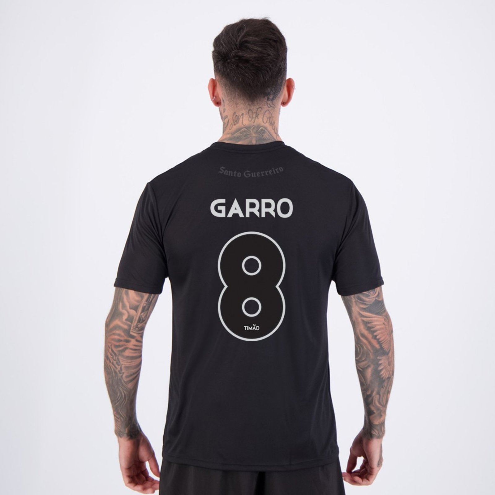 Camisa Corinthians São Jorge I Preta 8 Garro