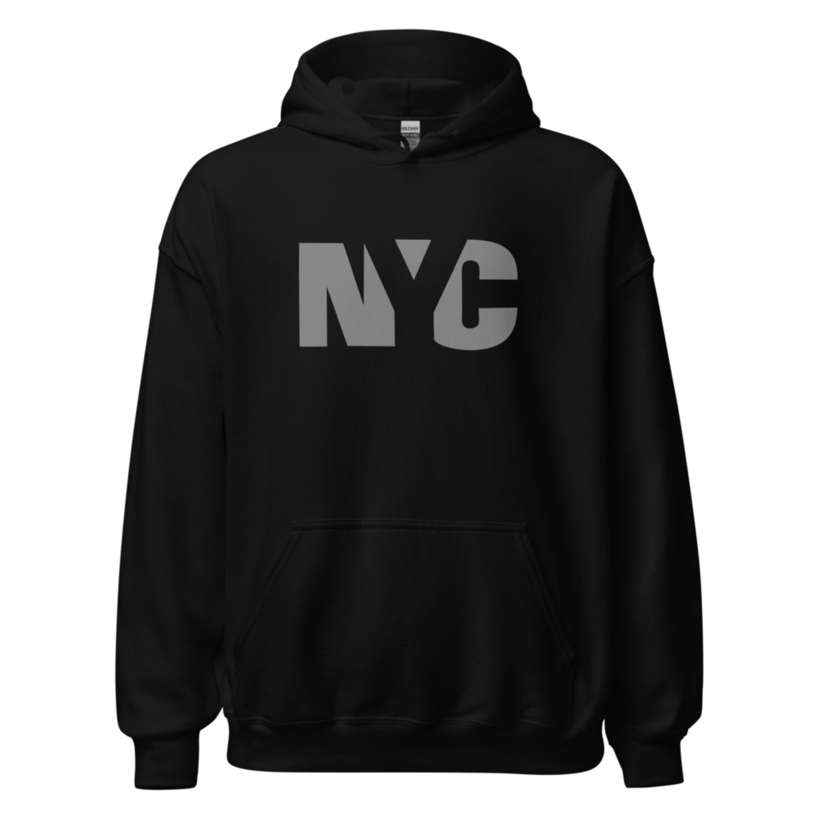 Moletom Flanelado Blusa de Frio Fechado Urbania Moleton Mooboo Masculino Preto estampa Nyc new york city Cinza