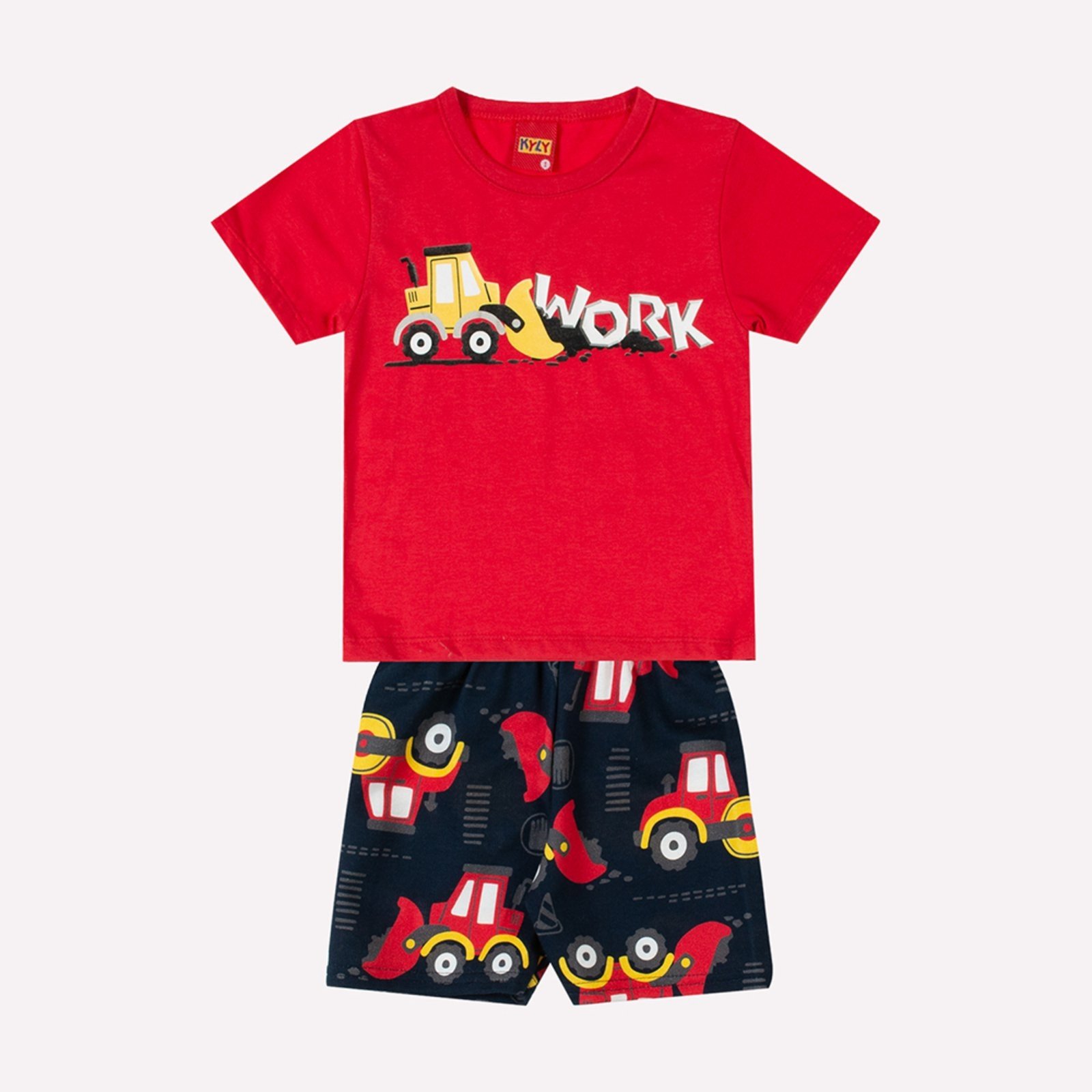 Infantil – Conjunto Menino Retroescavadeira Kyly