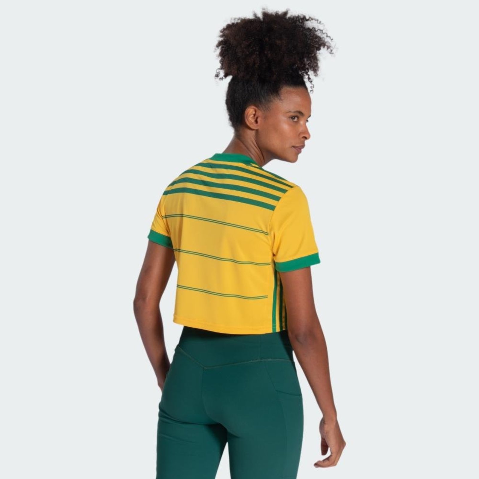 Camisa Cropped Originals Brasil COB adidas Originals Amarelo