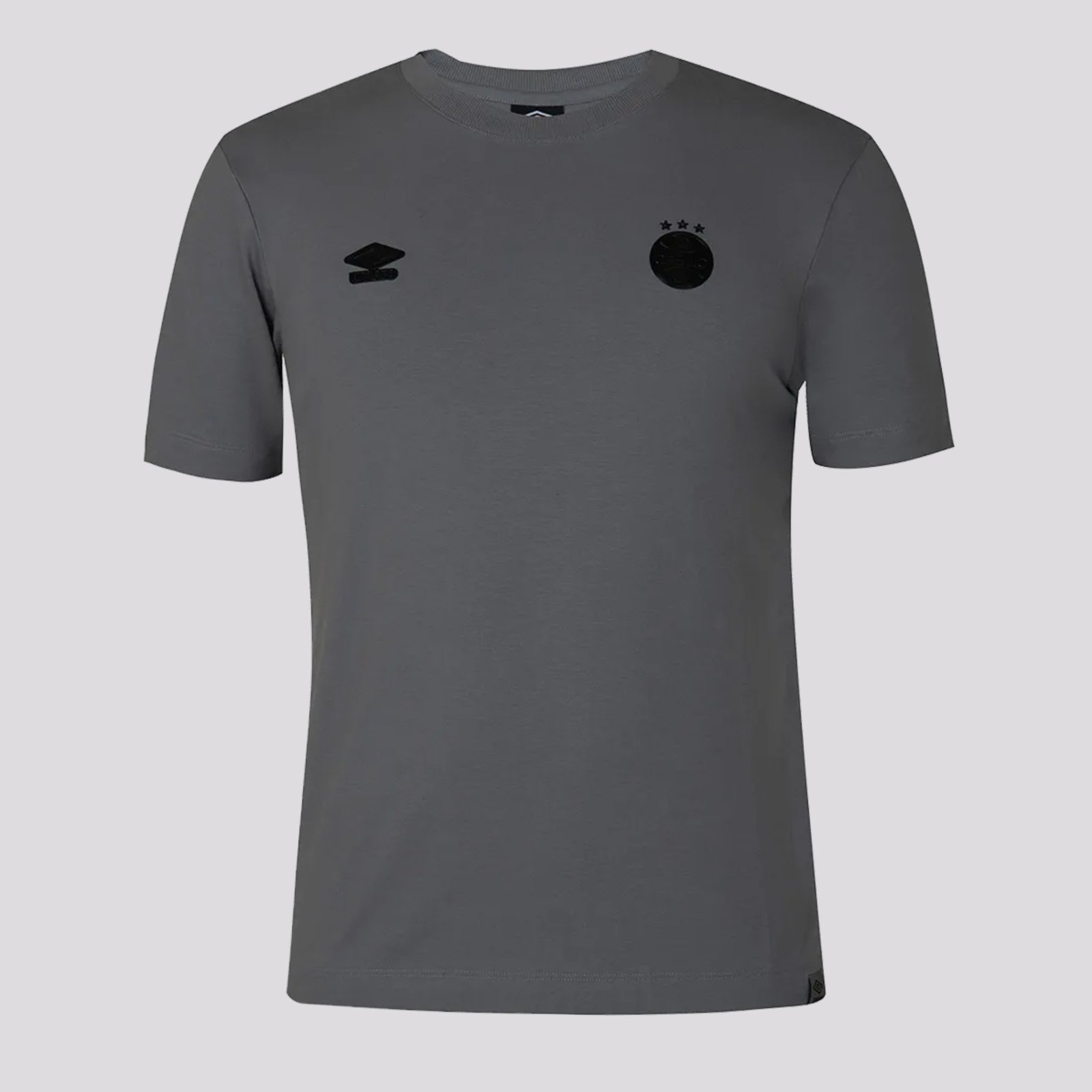Camisa Umbro Grêmio Concentração 2025 Cinza e Preta